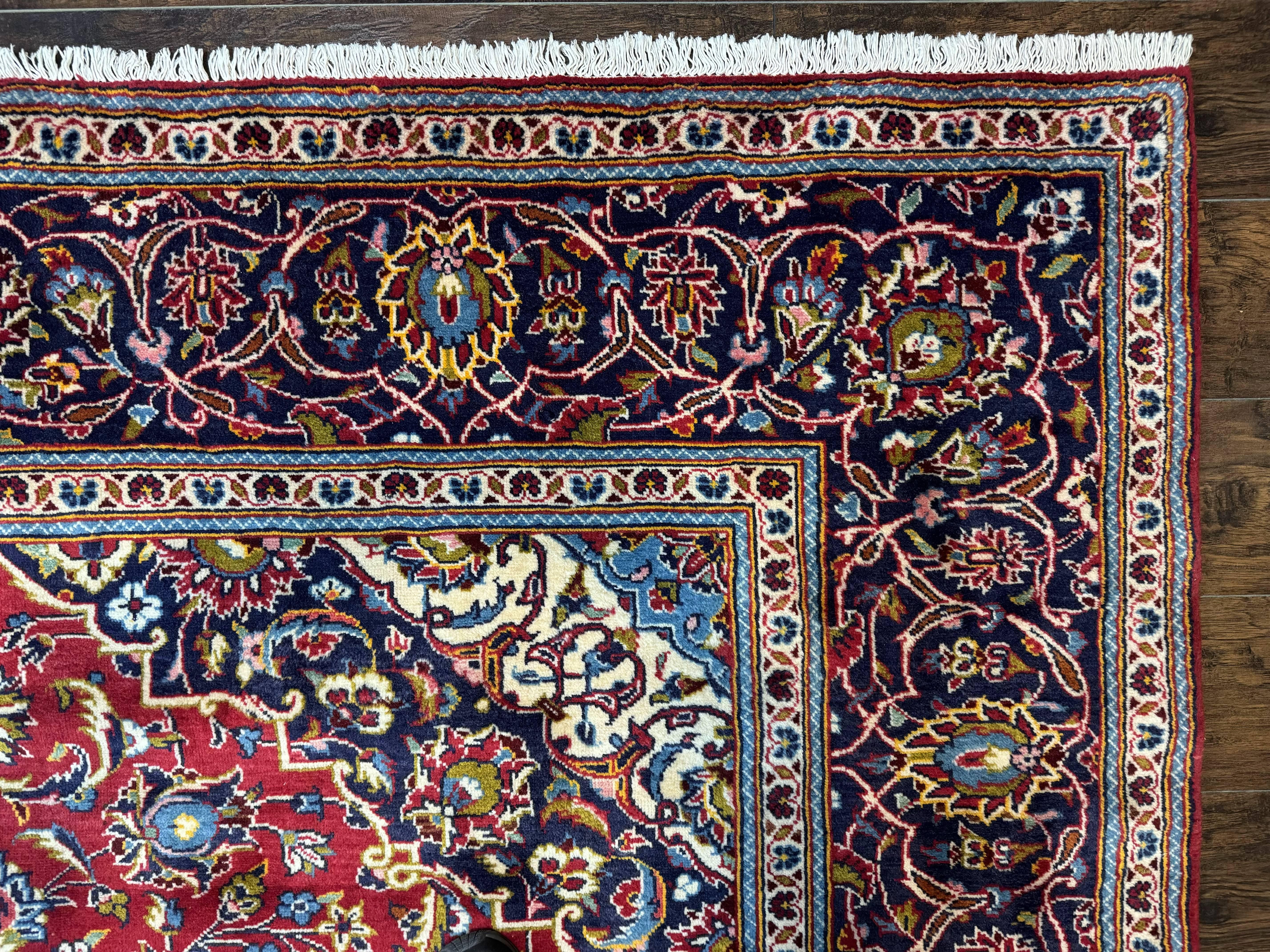 Red Persian Kashan Rug 8x11 - Jewel Rugs