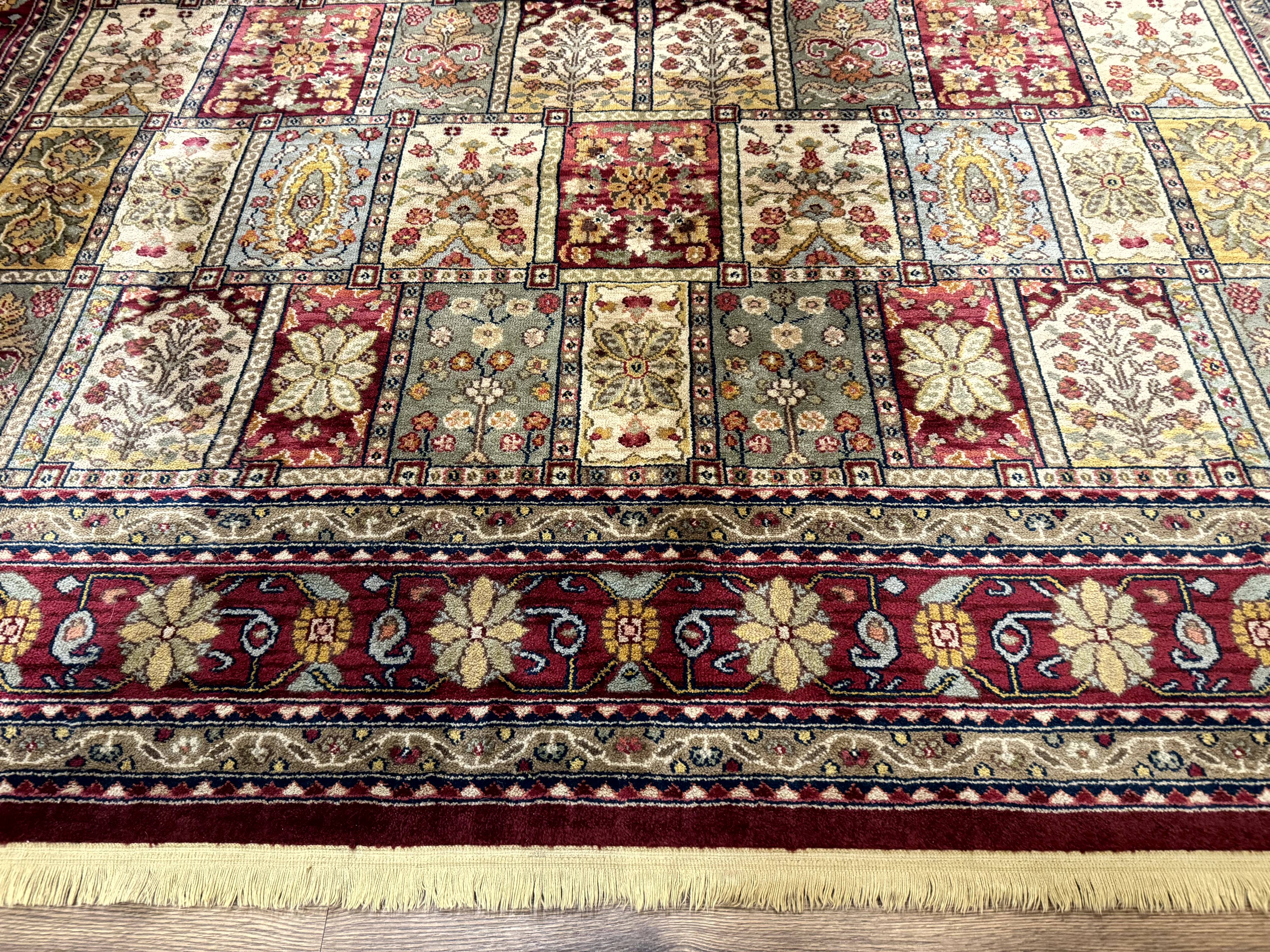 Karastan Bakhtiyari Rug 8.8 x 10, Antique Legends Karastan Wool Carpet #2200-202, Multicolor Panel - Jewel Rugs