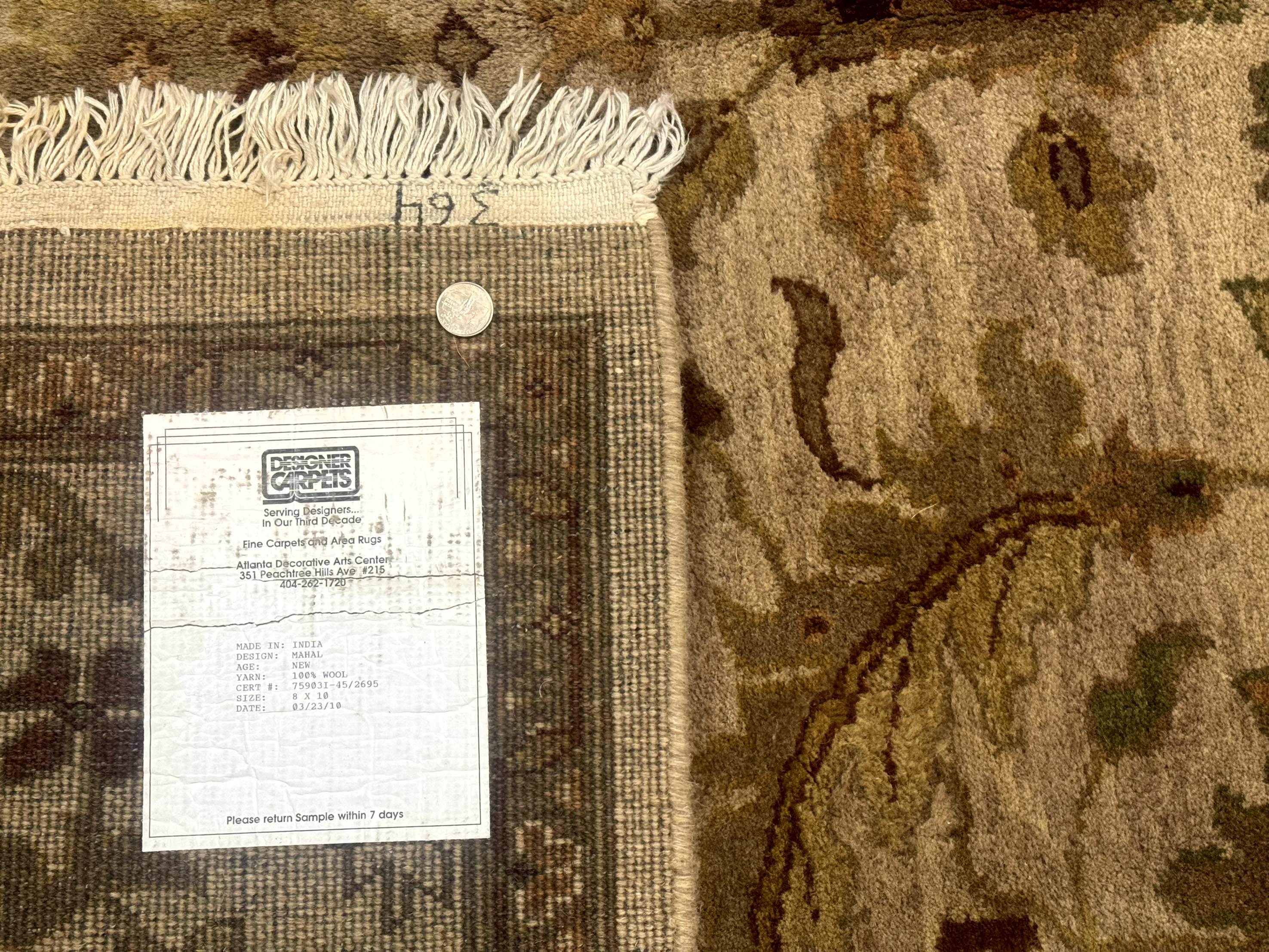 Indo Persian Mahal Rug 8x10 – Hand-Knotted Wool Carpet - Jewel Rugs