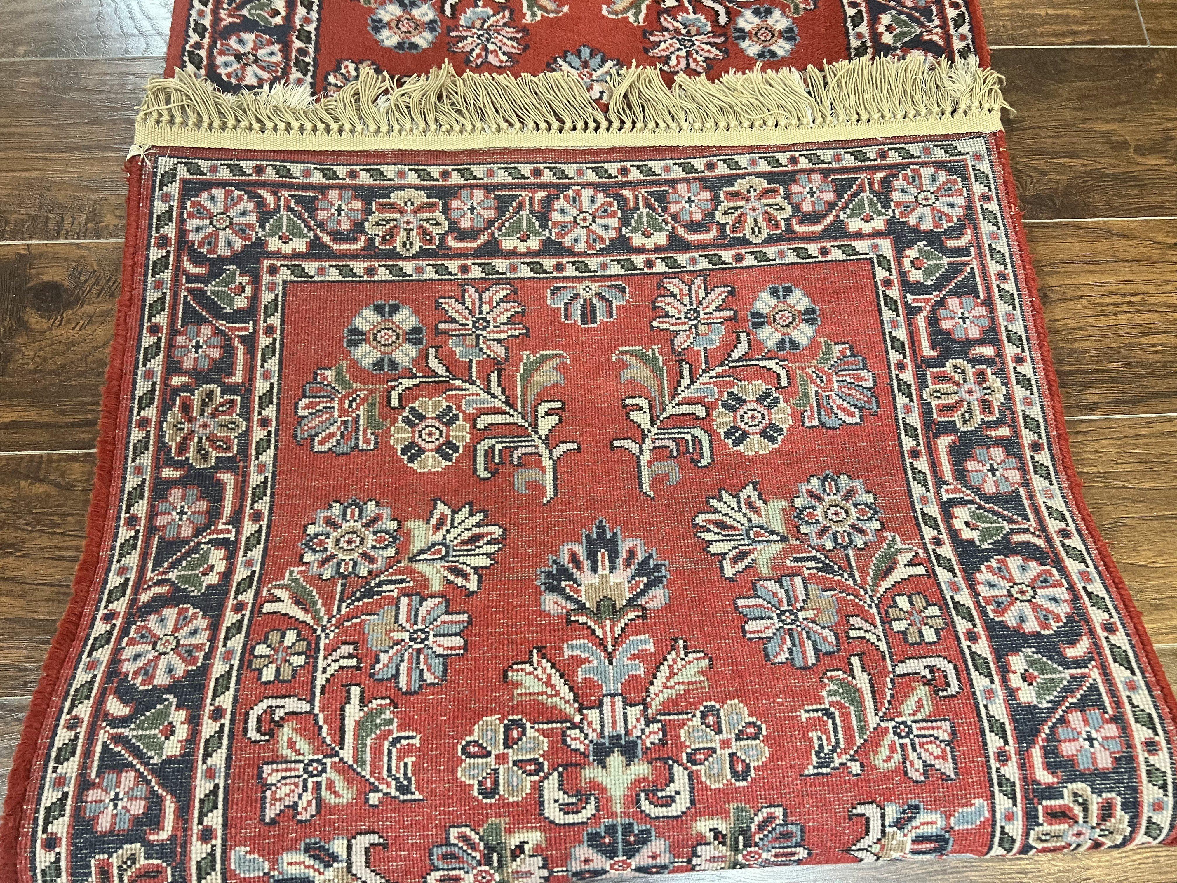 Persian Runner Rug 2.7 x 16, Sarouk Runner, Red - Jewel Rugs