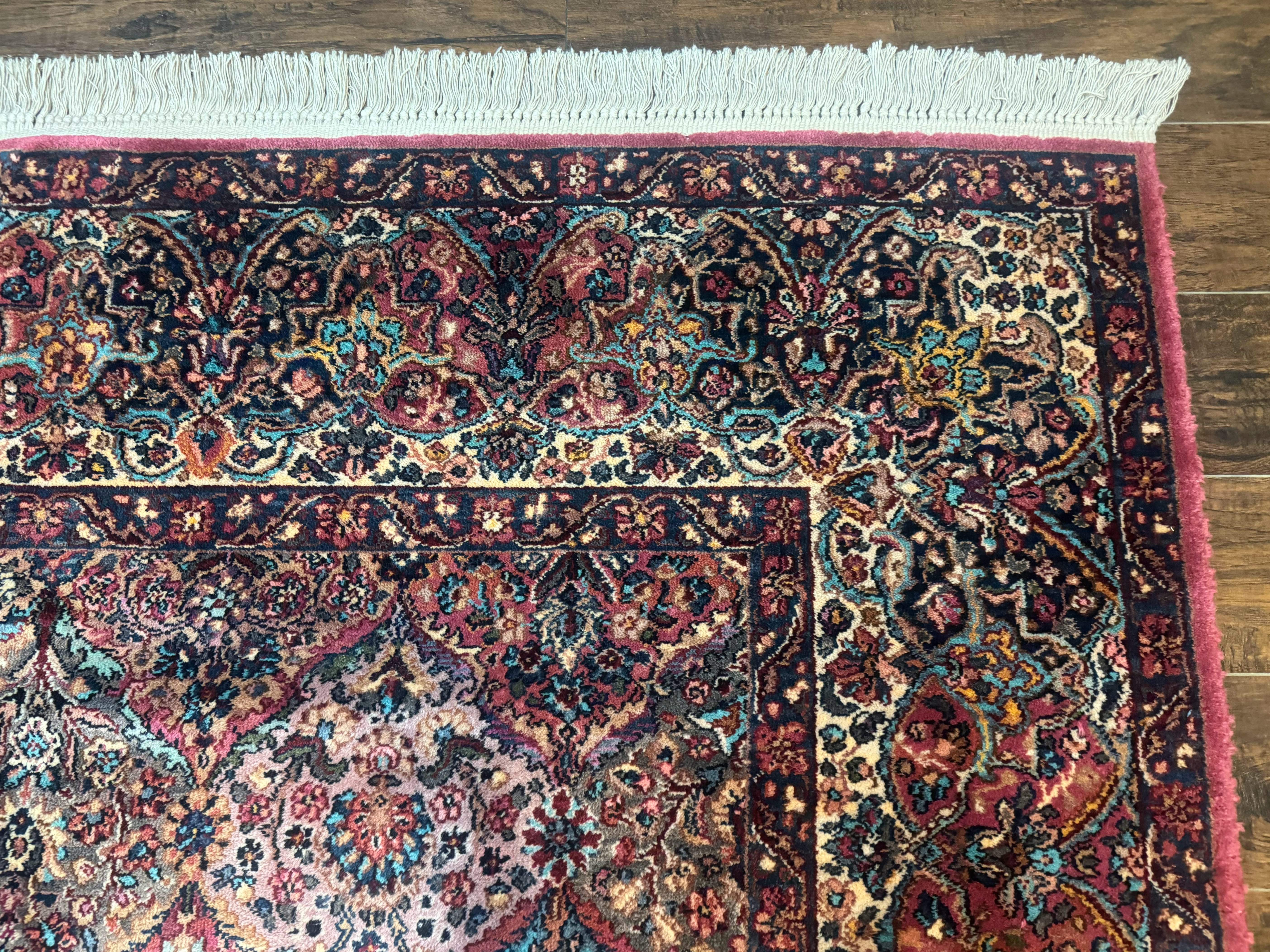 8.8 x 12 Karastan Multicolor Kirman Rug #717 - Vintage Wool Carpet - Jewel Rugs
