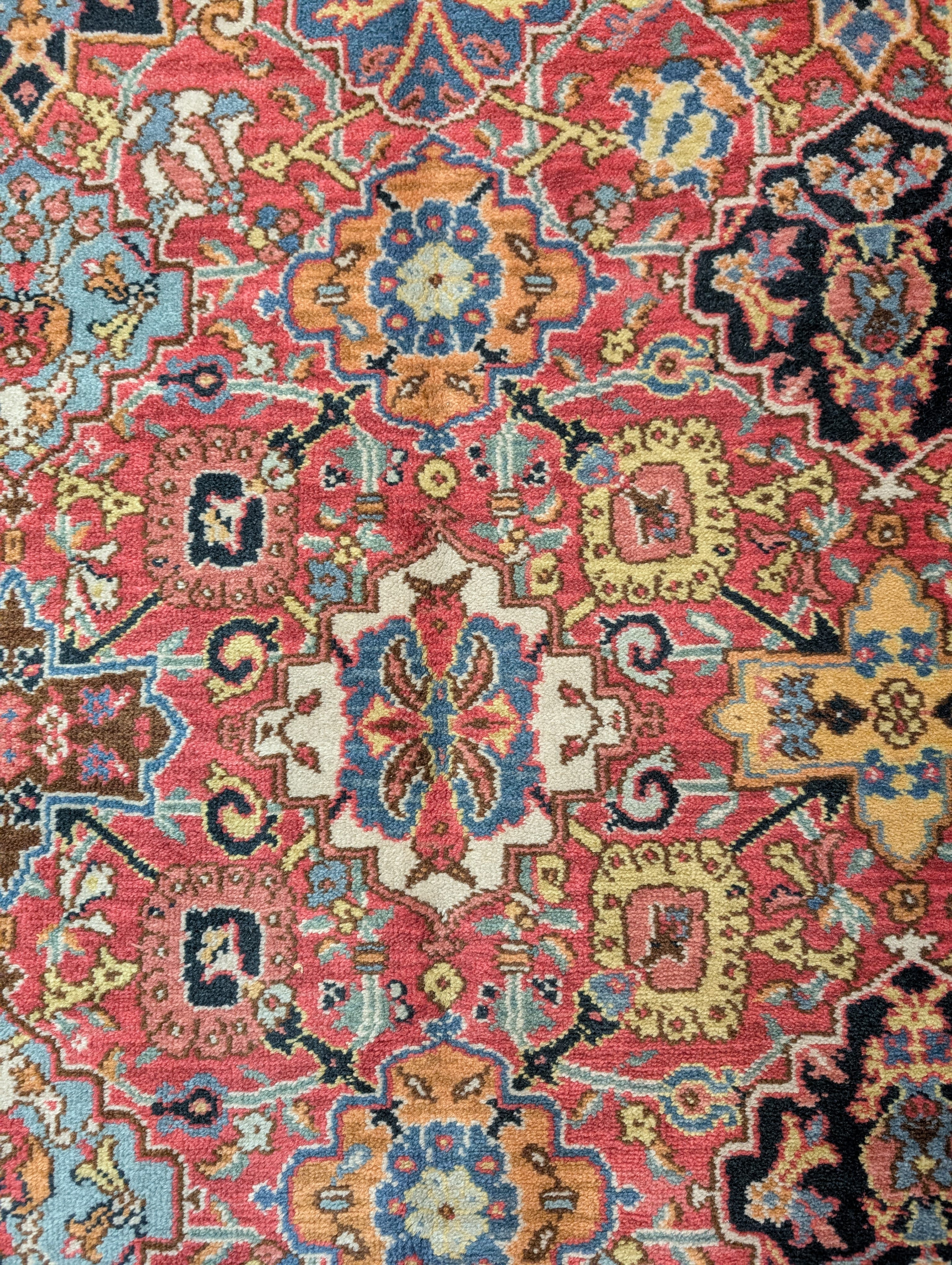 Karastan Rug 3x5, Williamsburg Kirman Vase #557, Vintage Discontinued Wool Carpet - Jewel Rugs