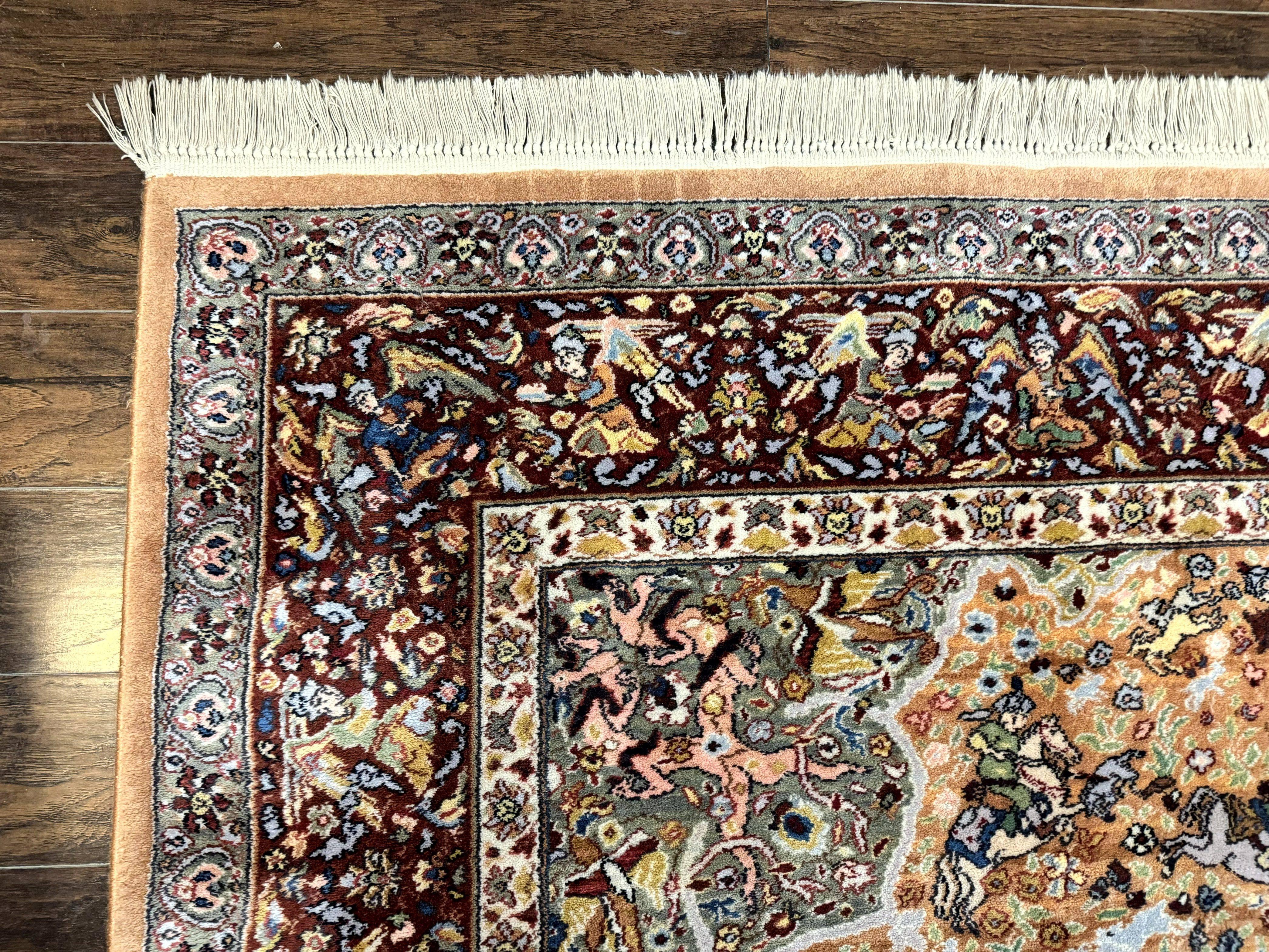 Karastan Rug 10x14 - Persian Hunting #723 - Wool Pile, Vintage - Jewel Rugs