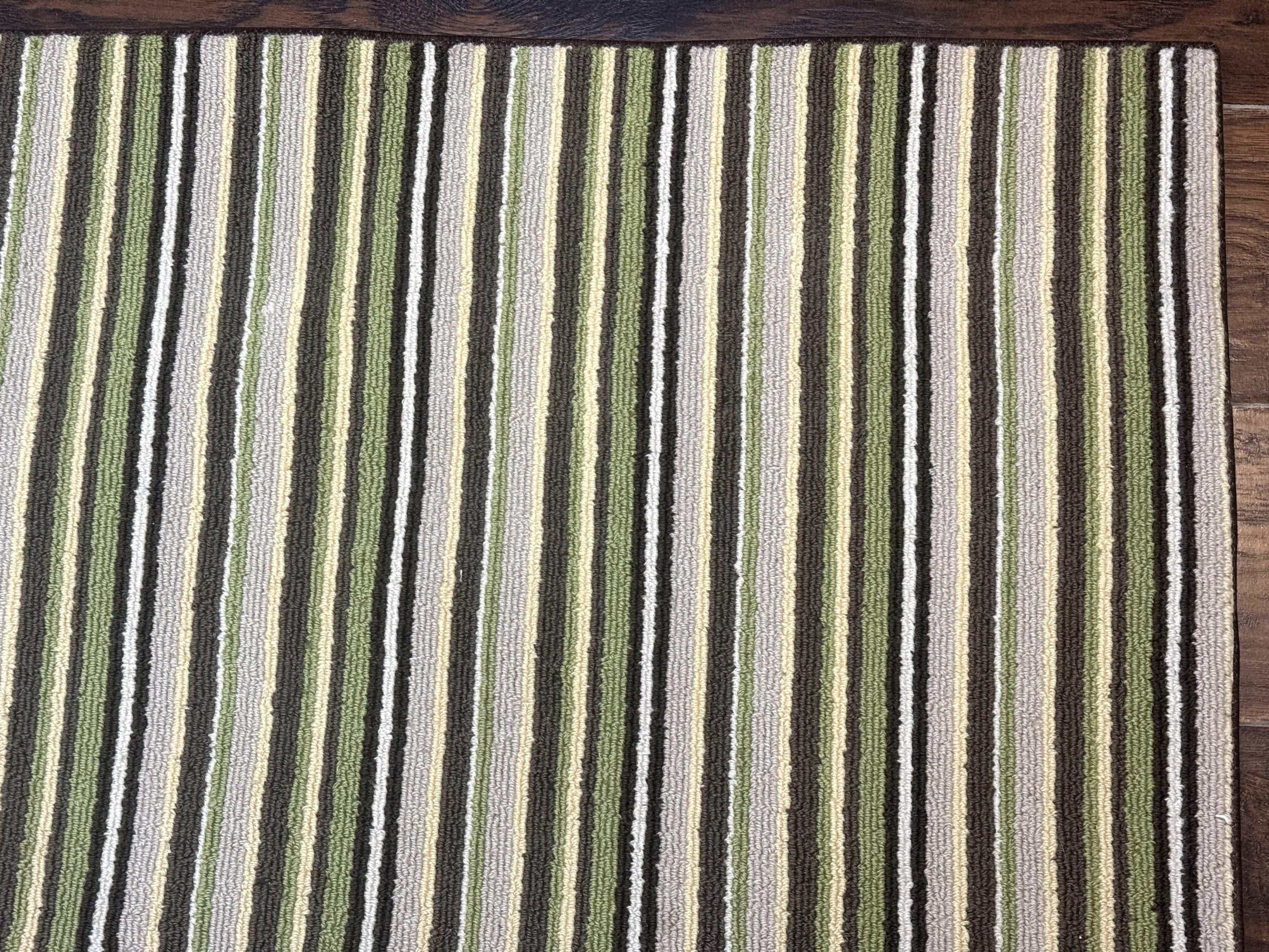 Stark Power Loomed Striped Rug 5x6, Multicolor Vintage Stark Carpet - Jewel Rugs