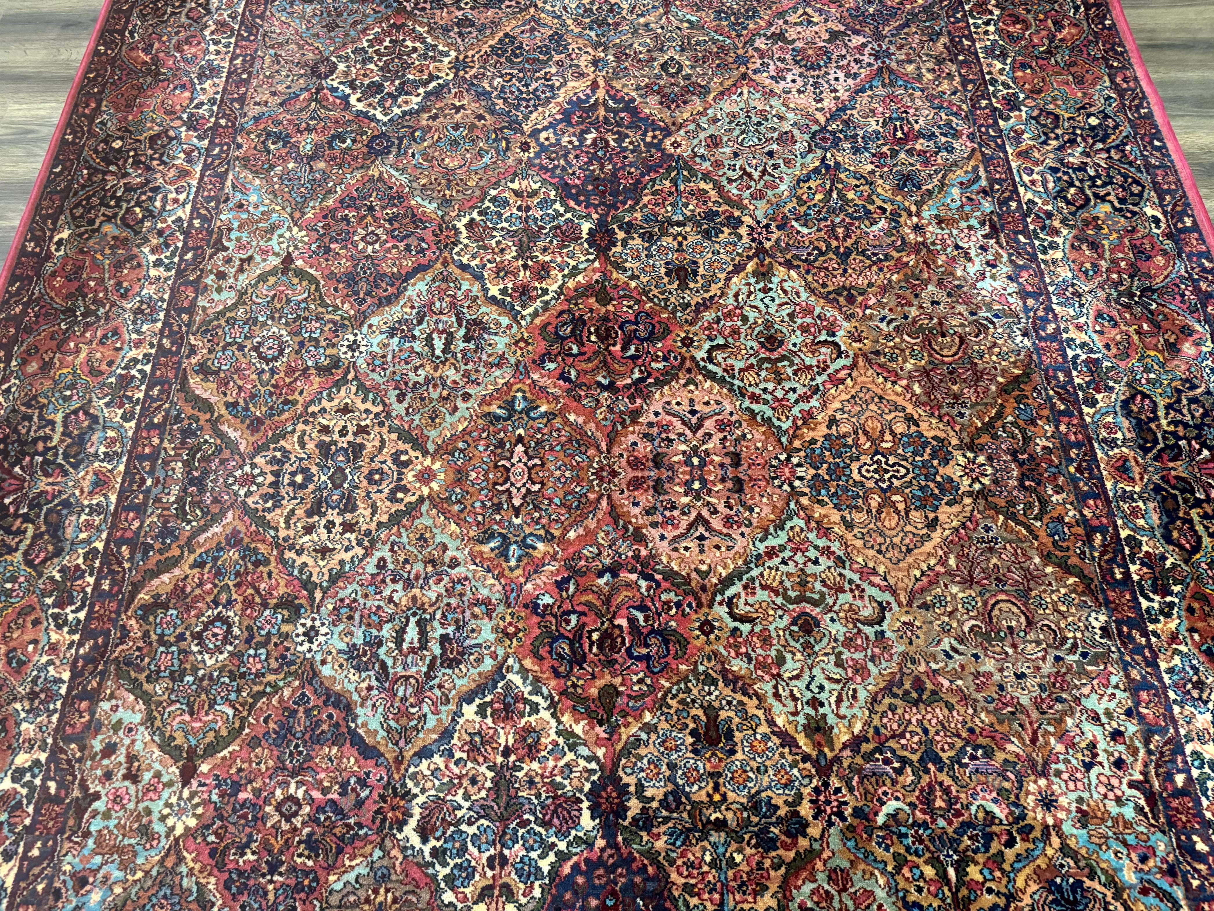 Karastan Multicolor Panel Kirman Rug #717, Wool Karastan Carpet 8.8 x 12 - Jewel Rugs