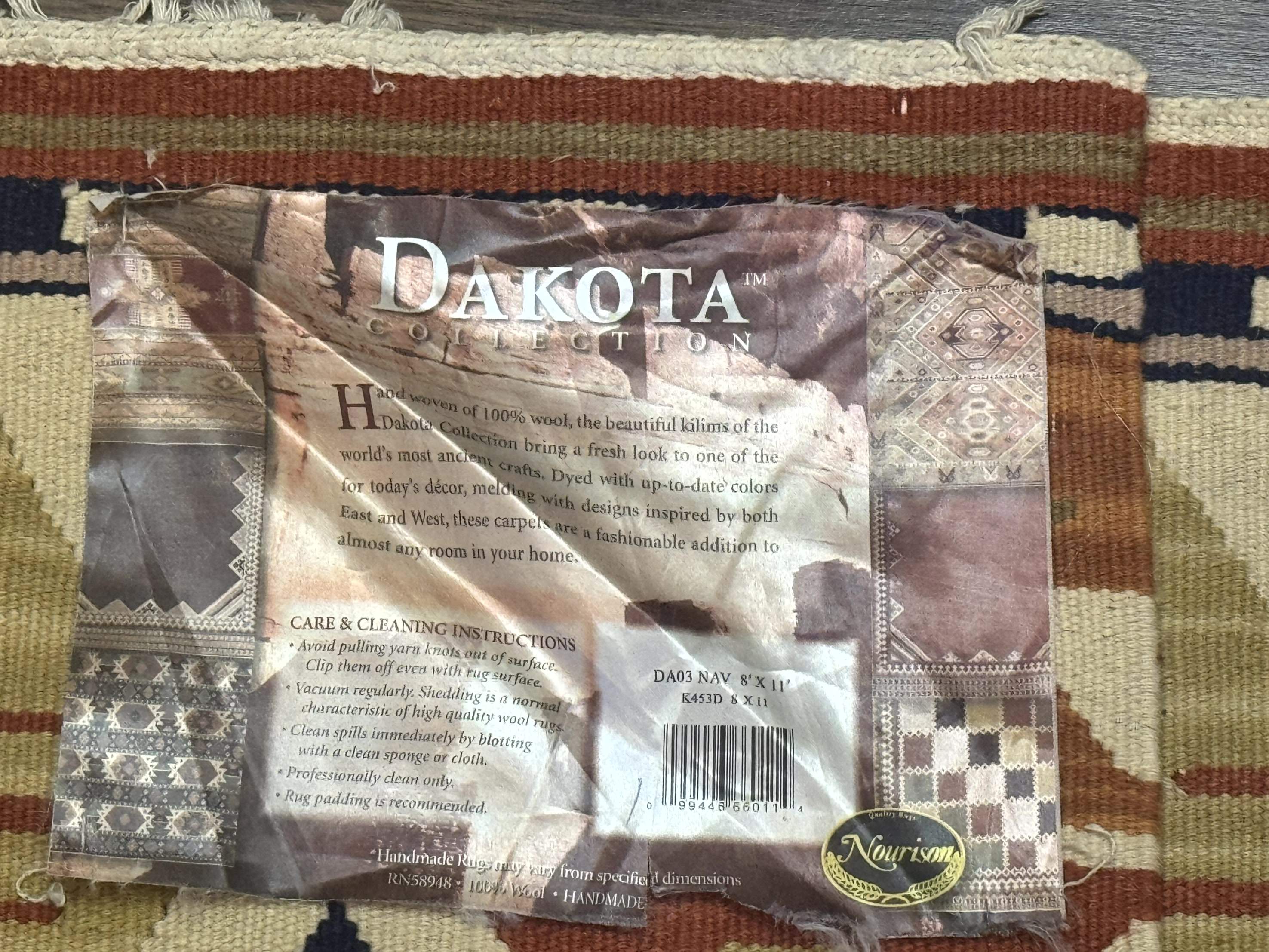 Turkish Kilim Rug 8x11, Handmade, Wool, Nourison Rug - Jewel Rugs