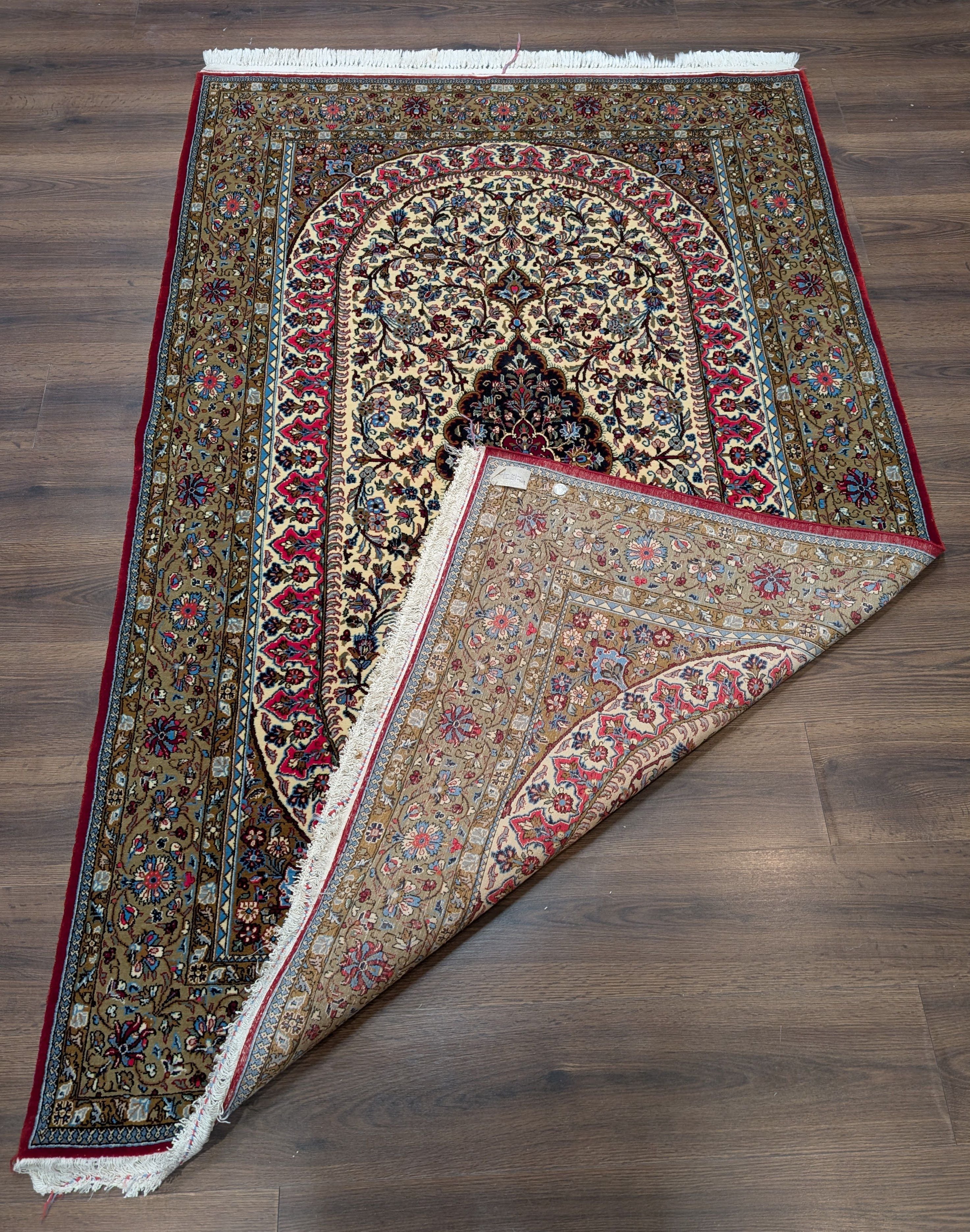 Persian Qum Rug 5x7, Fine 290 KPSI, Hand Knotted, Pair A - Jewel Rugs