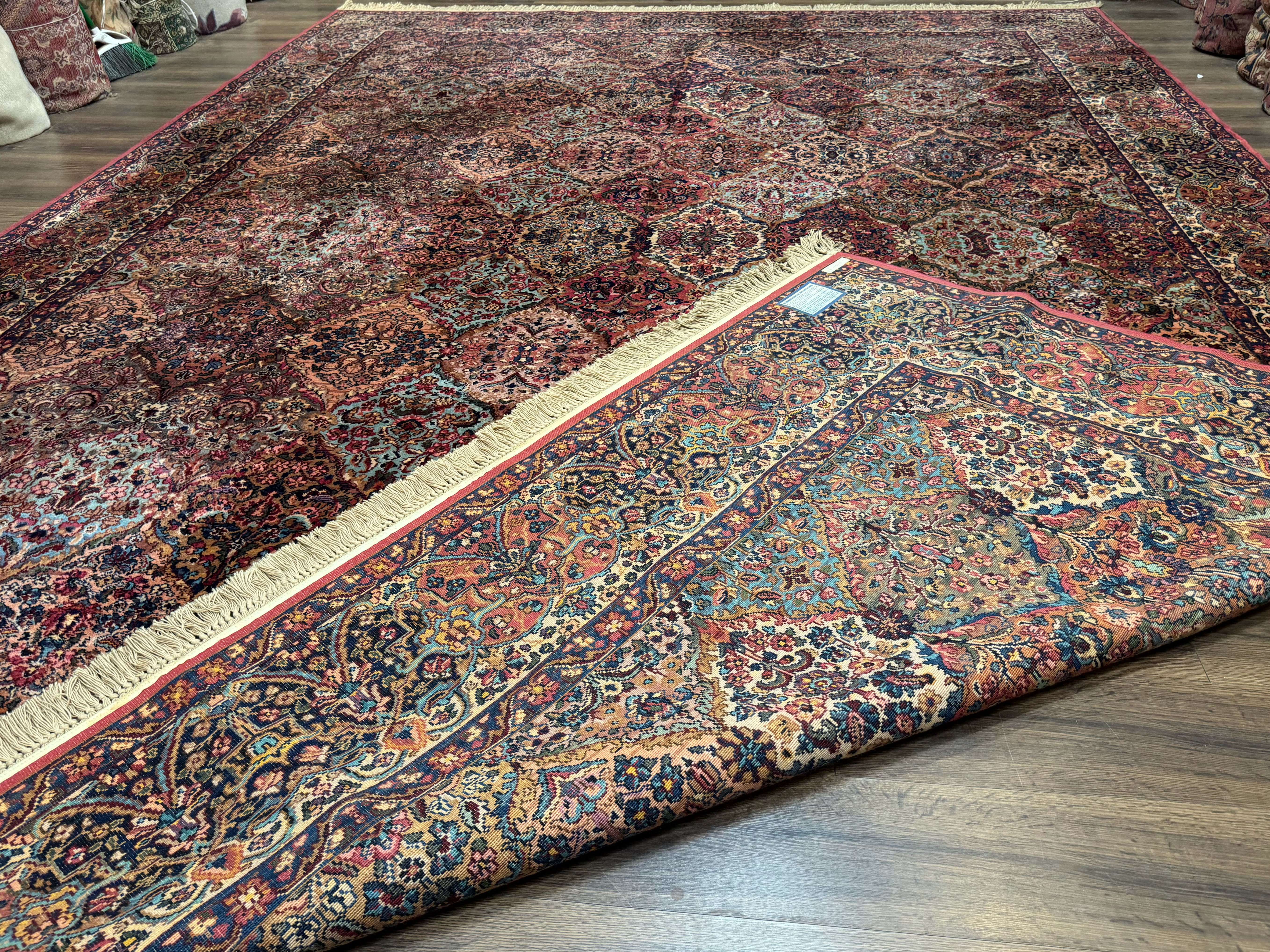 12x16 Karastan Multicolor Panel Kirman Rug #717, Rare Palace Size Wool Original 700 Series - Jewel Rugs