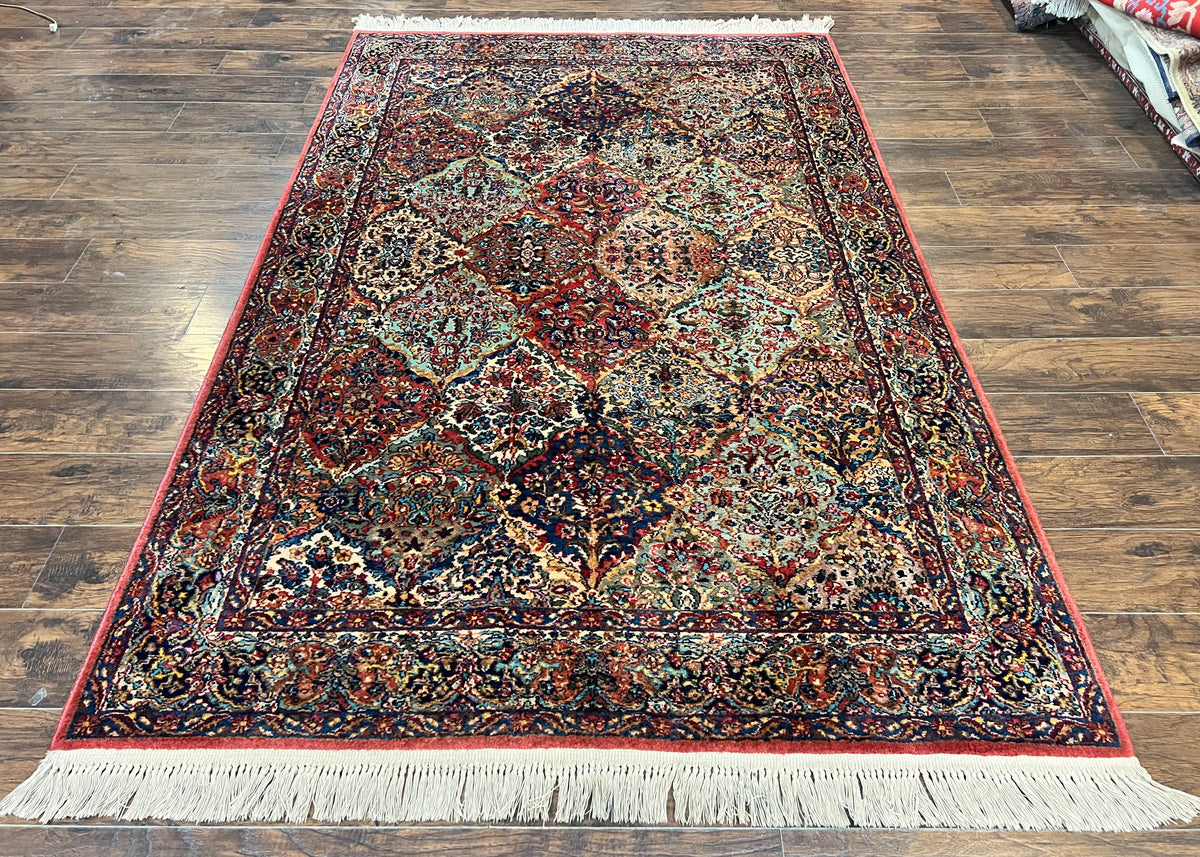 Karastan Multicolor Panel Kirman Rug 717, Wool Karastan Rug 5.9 x 9