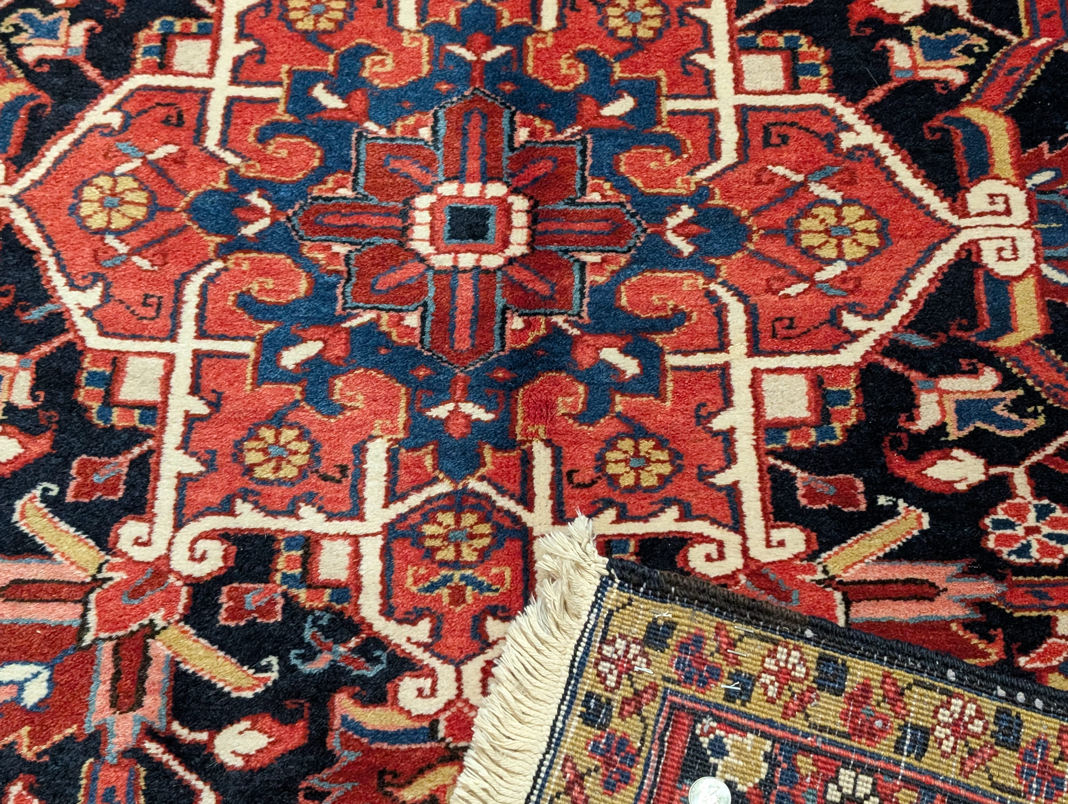 Persian Heriz Rug 8x12, Hand-Knotted Wool Carpet - Jewel Rugs