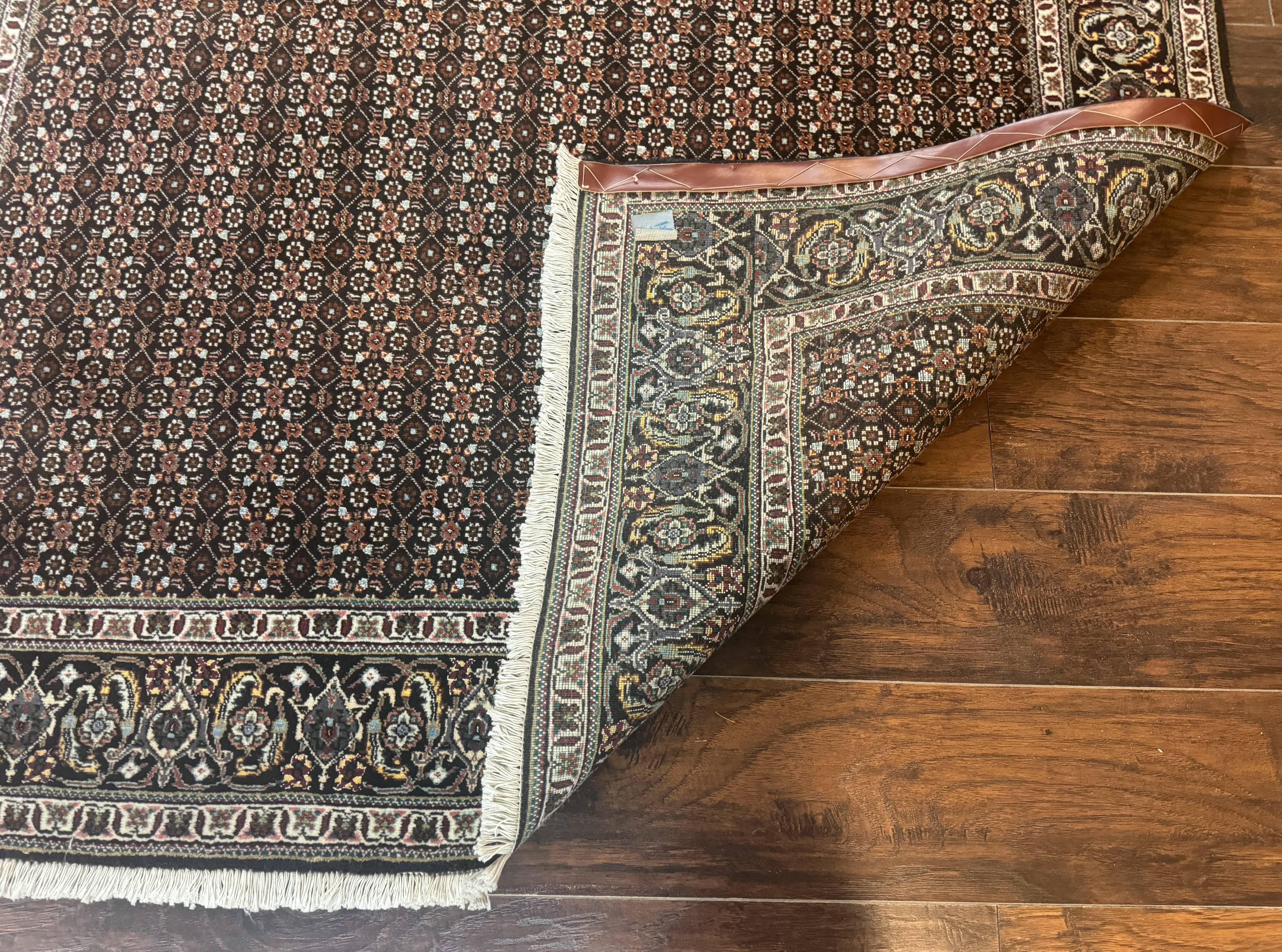 Persian Tabriz Rug 5x7, Black, Allover Pattern - Jewel Rugs