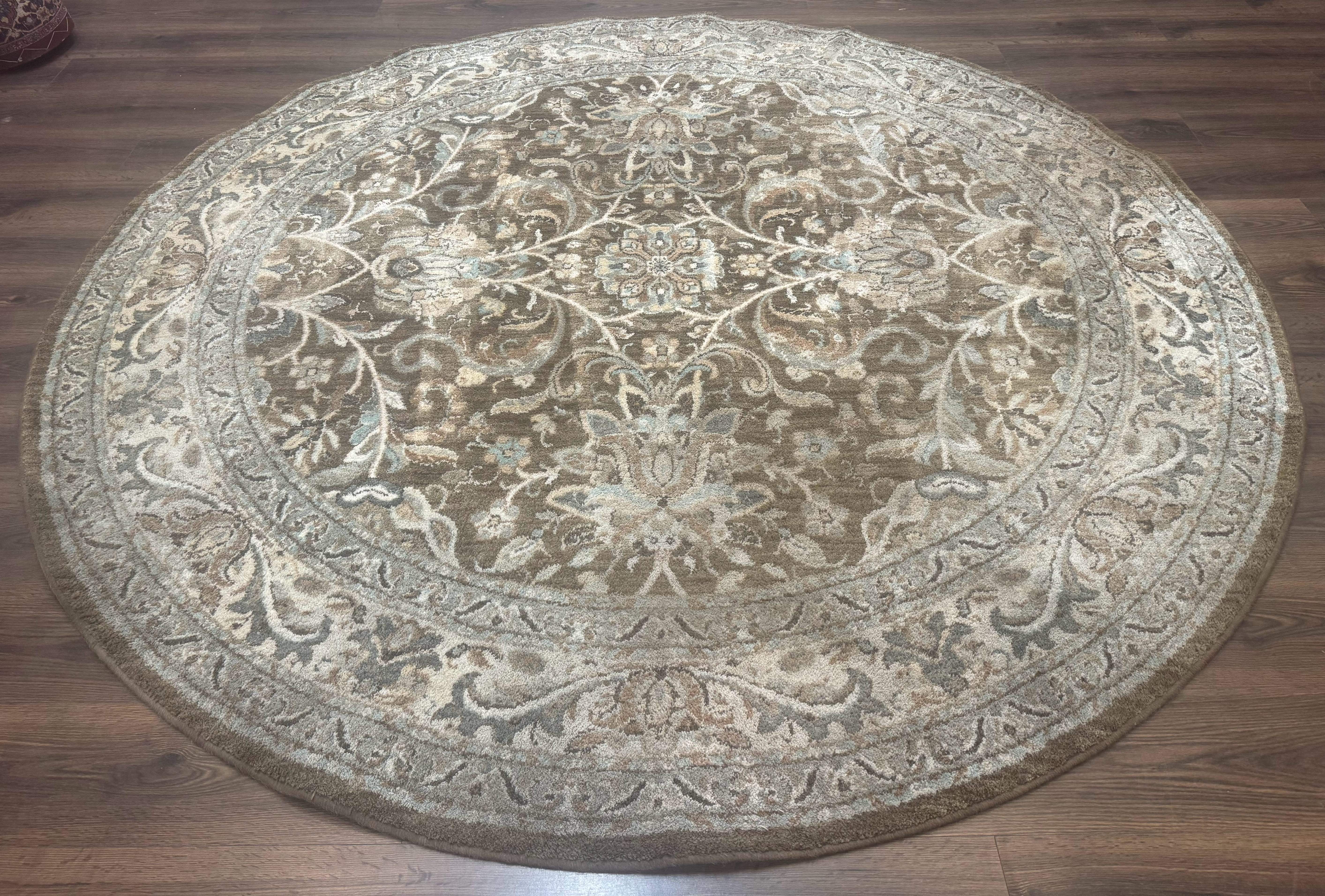 Round Karastan Rug 8x8 ft, Euphoria New Bridge Karastan Rug, Indo Mahal Design - Jewel Rugs