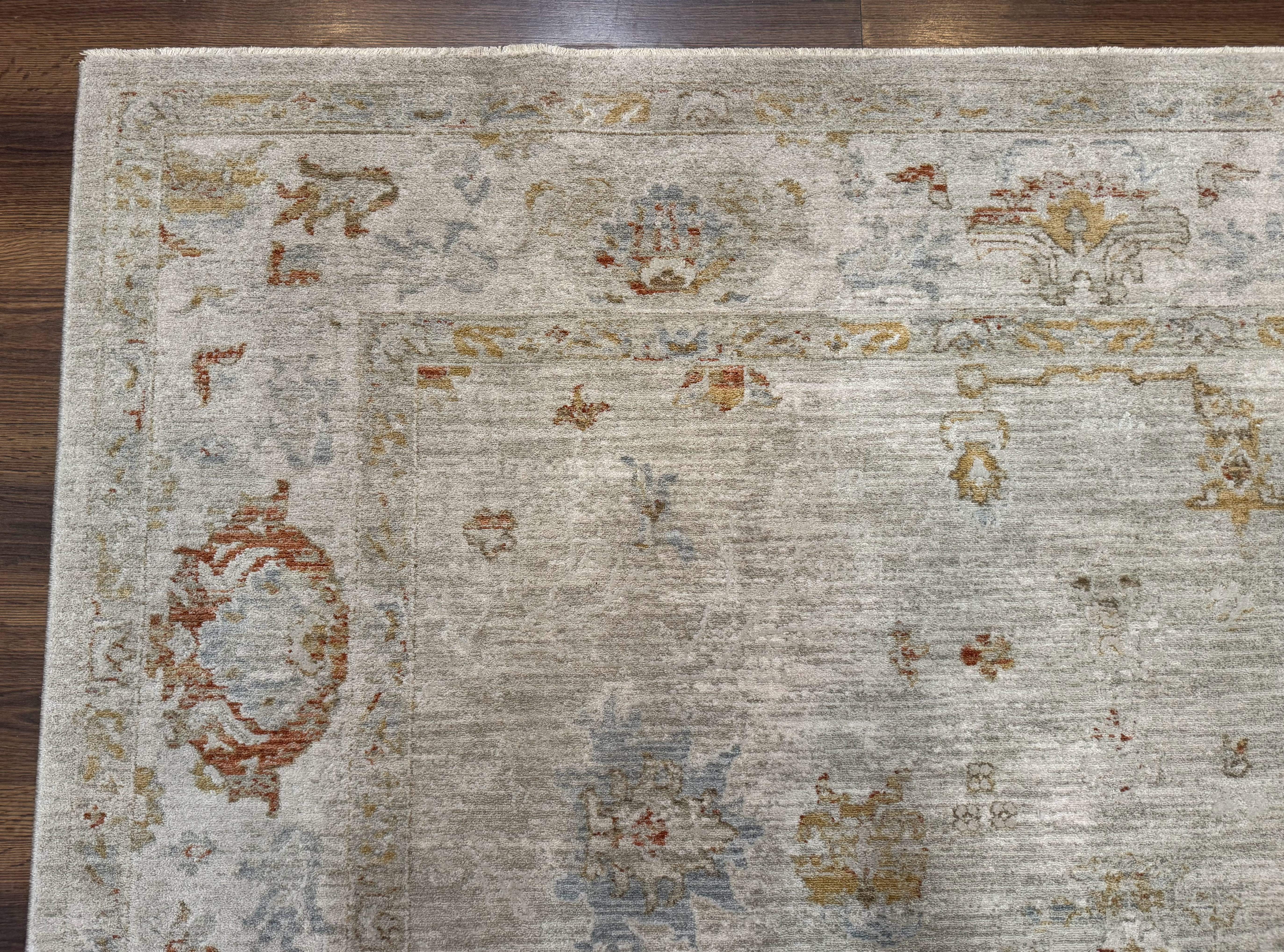 Modern Turkish Oushak Rug 7x9, Netural Colors - Jewel Rugs