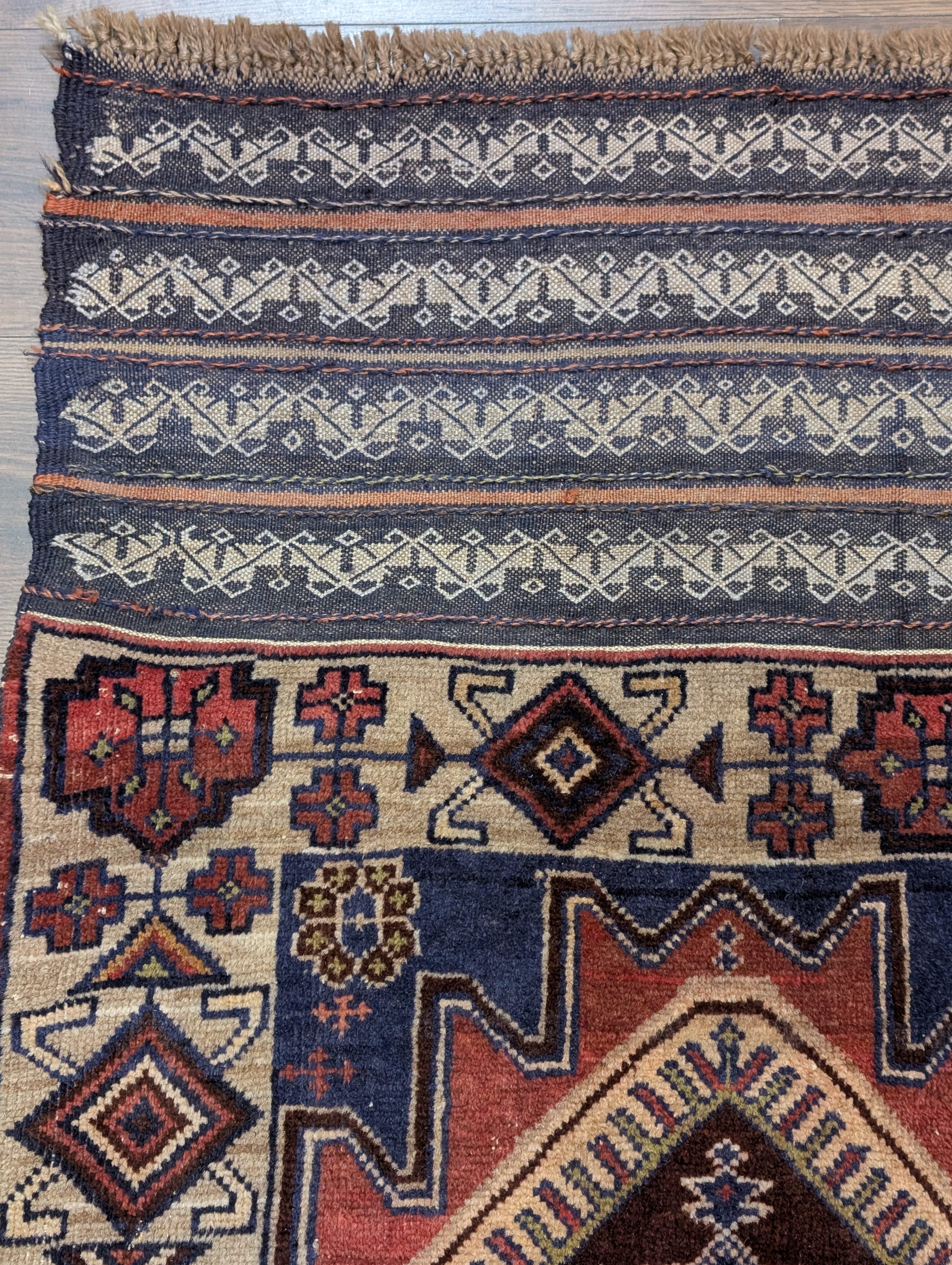 Persian Baluch Rug 3x5, Tribal Wool Rug, Geometric Medallion - Jewel Rugs