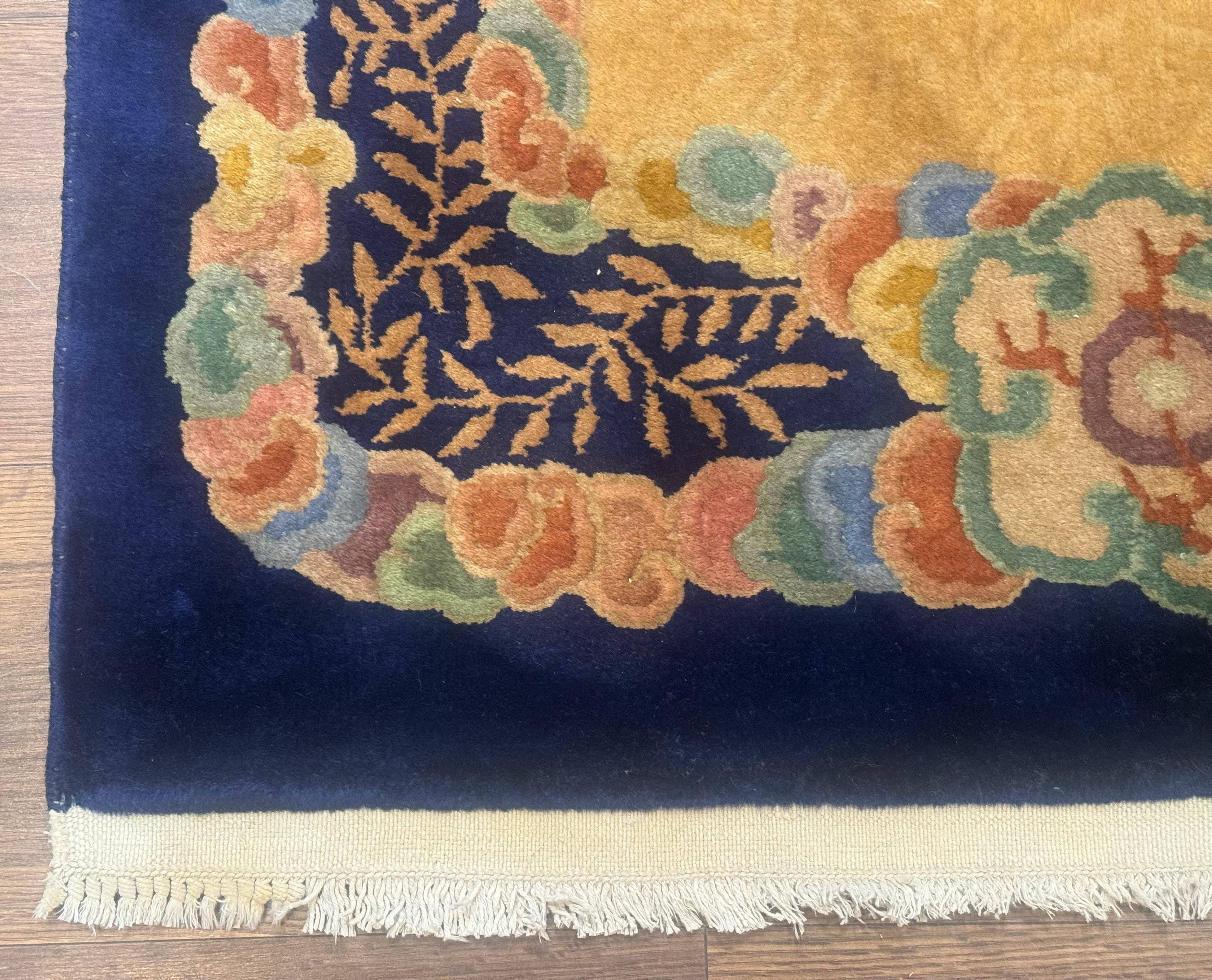 Chinese Wool Rug 3x5, Vintage Carpet, Handmade - Jewel Rugs