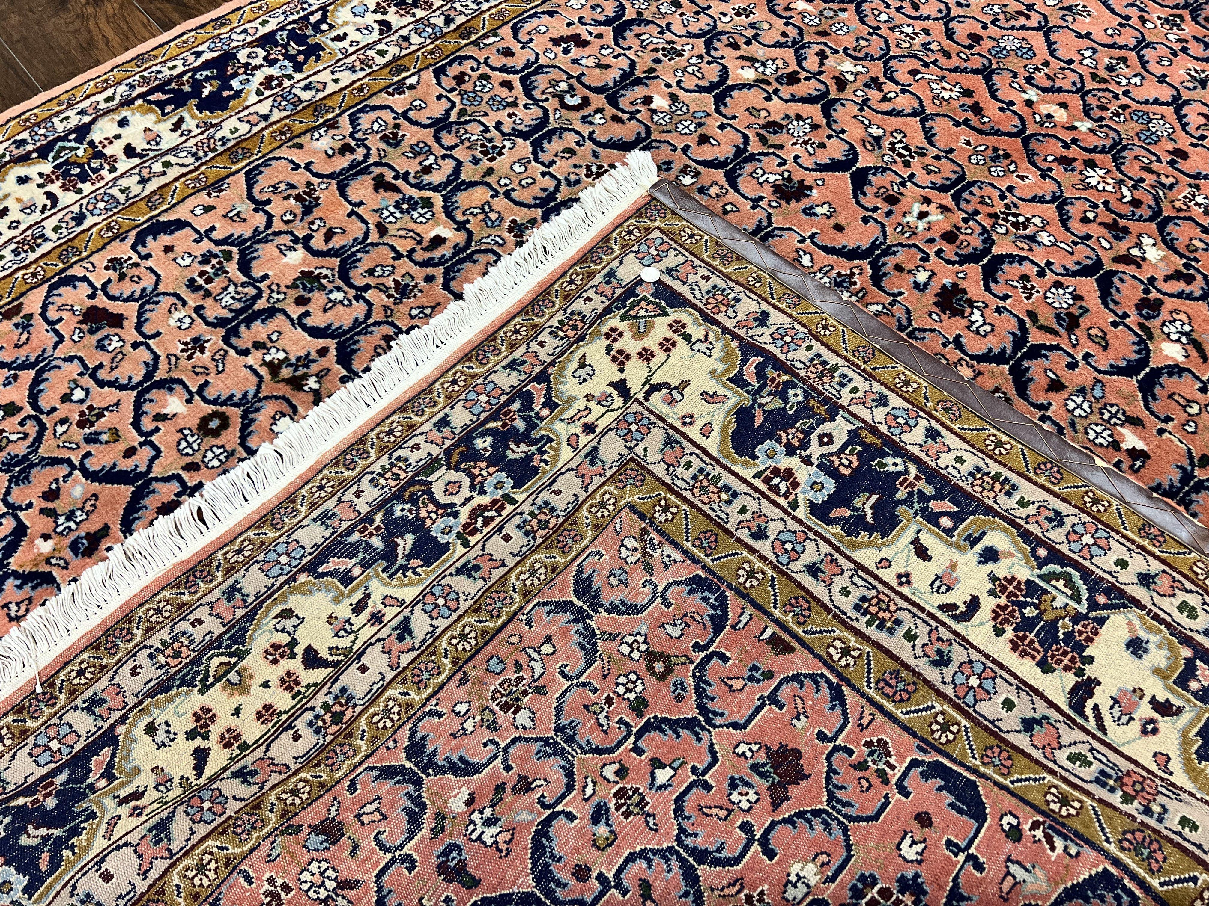 Persian Lilihan Rug 7x9 - Light Red & Cream, Floral Pattern - Jewel Rugs