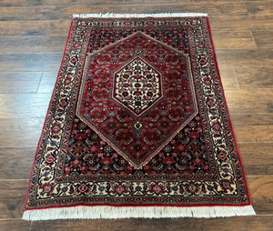 Persian Bidjar Rug 3.6 x 5, Vintage Persian Carpet