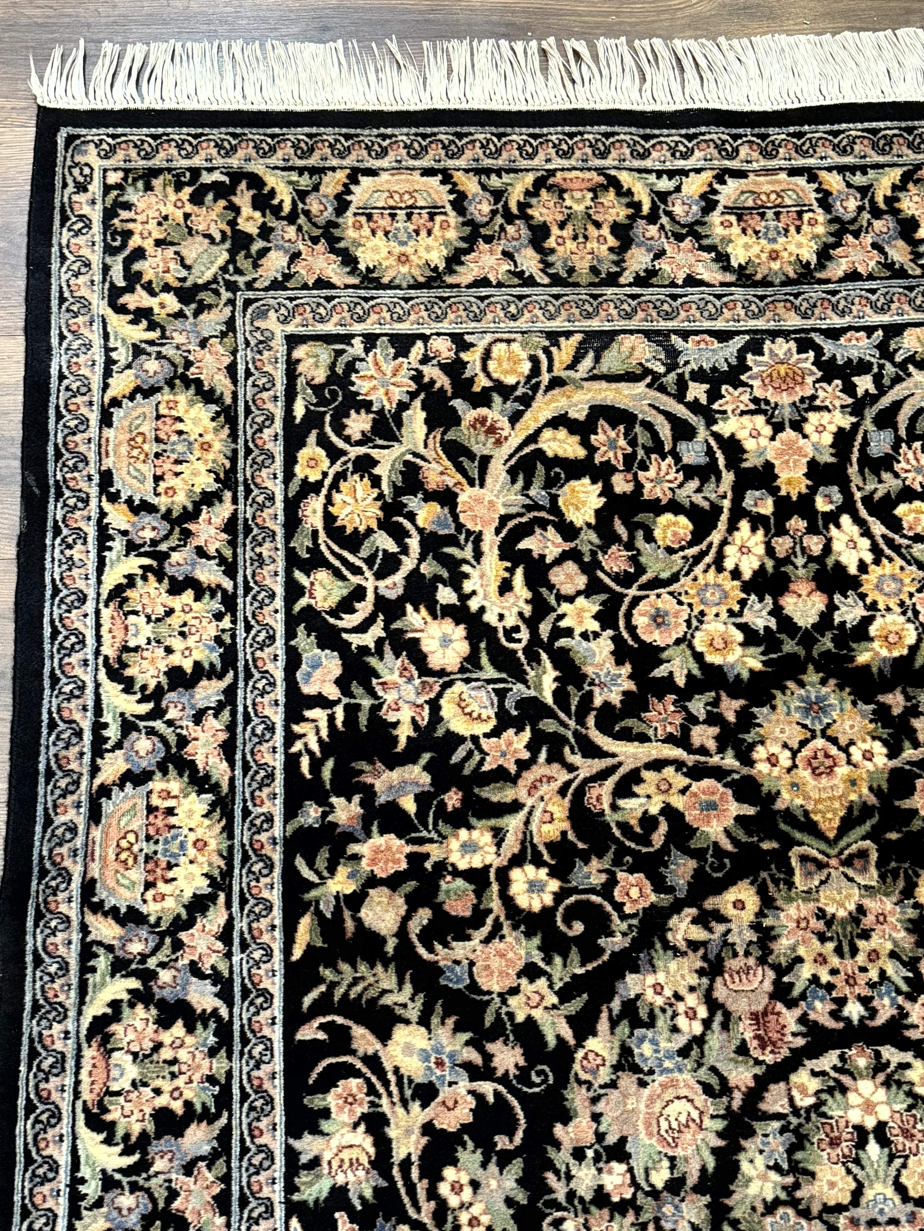 Sino Persian Rug 4x6, Very Fine 260 KPSI, Floral Medallion, Hand Knotted Wool Carpet - Jewel Rugs