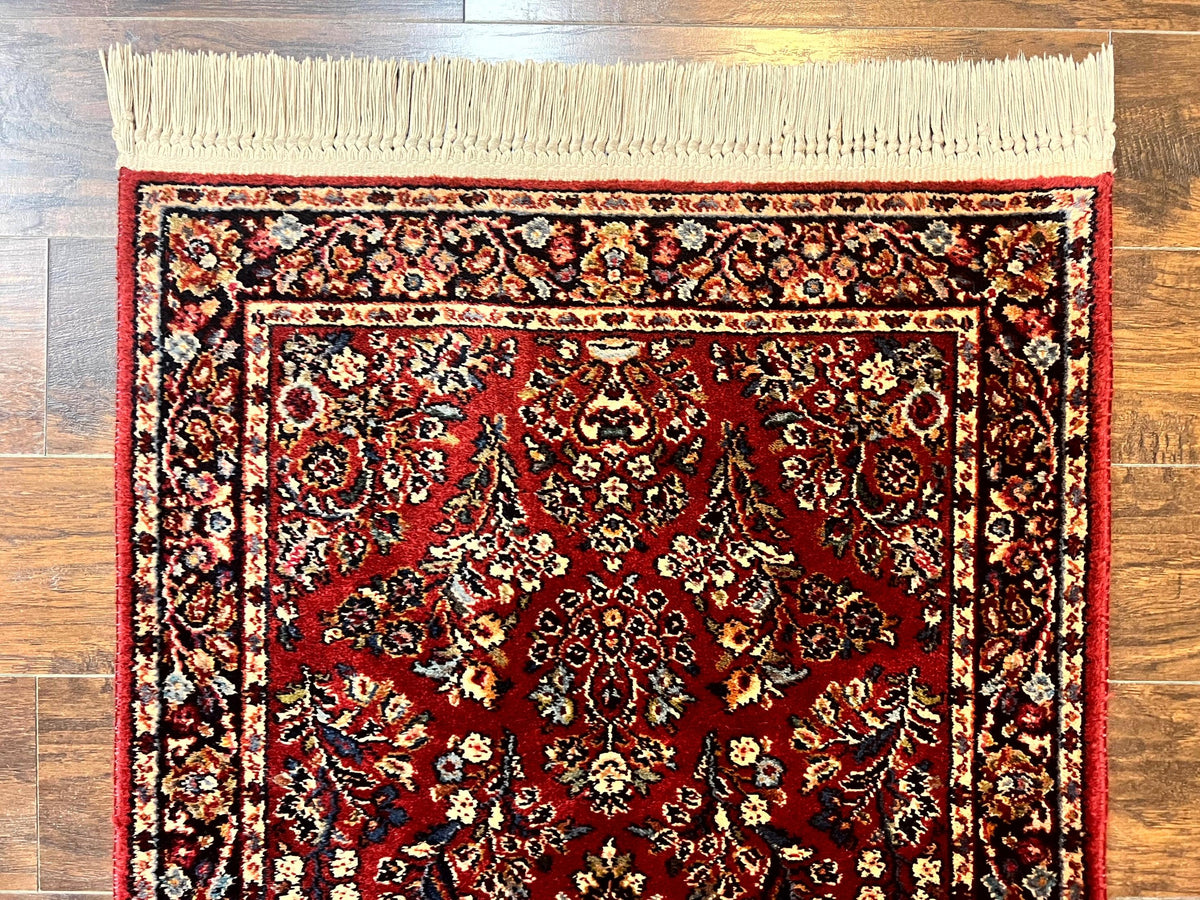 Karastan Rug 3x5 Red Sarouk Rug #785, Small Karastan Wool Pile Rug, Or ...