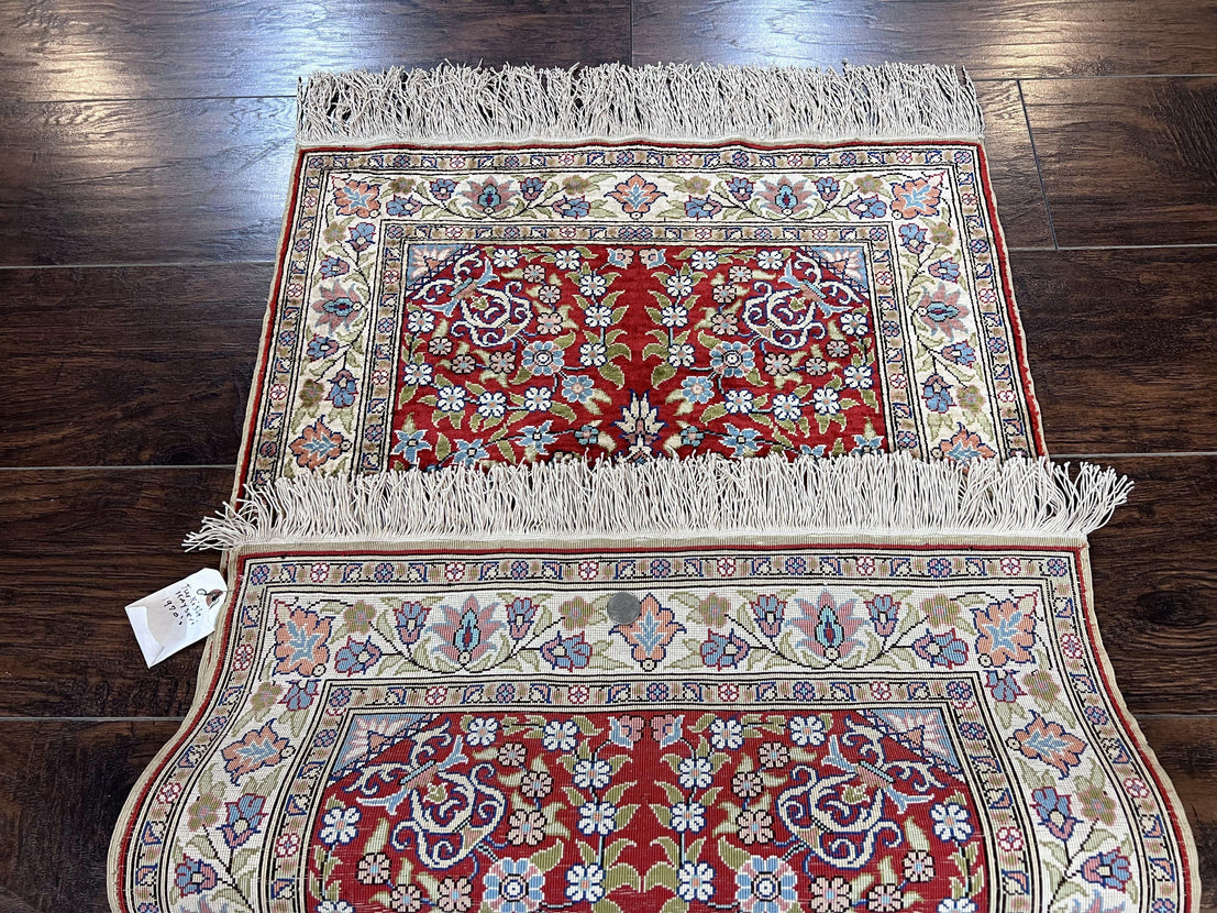 Set of 2 Piece Hand Knotted Oriental Turkish Small Door Mat