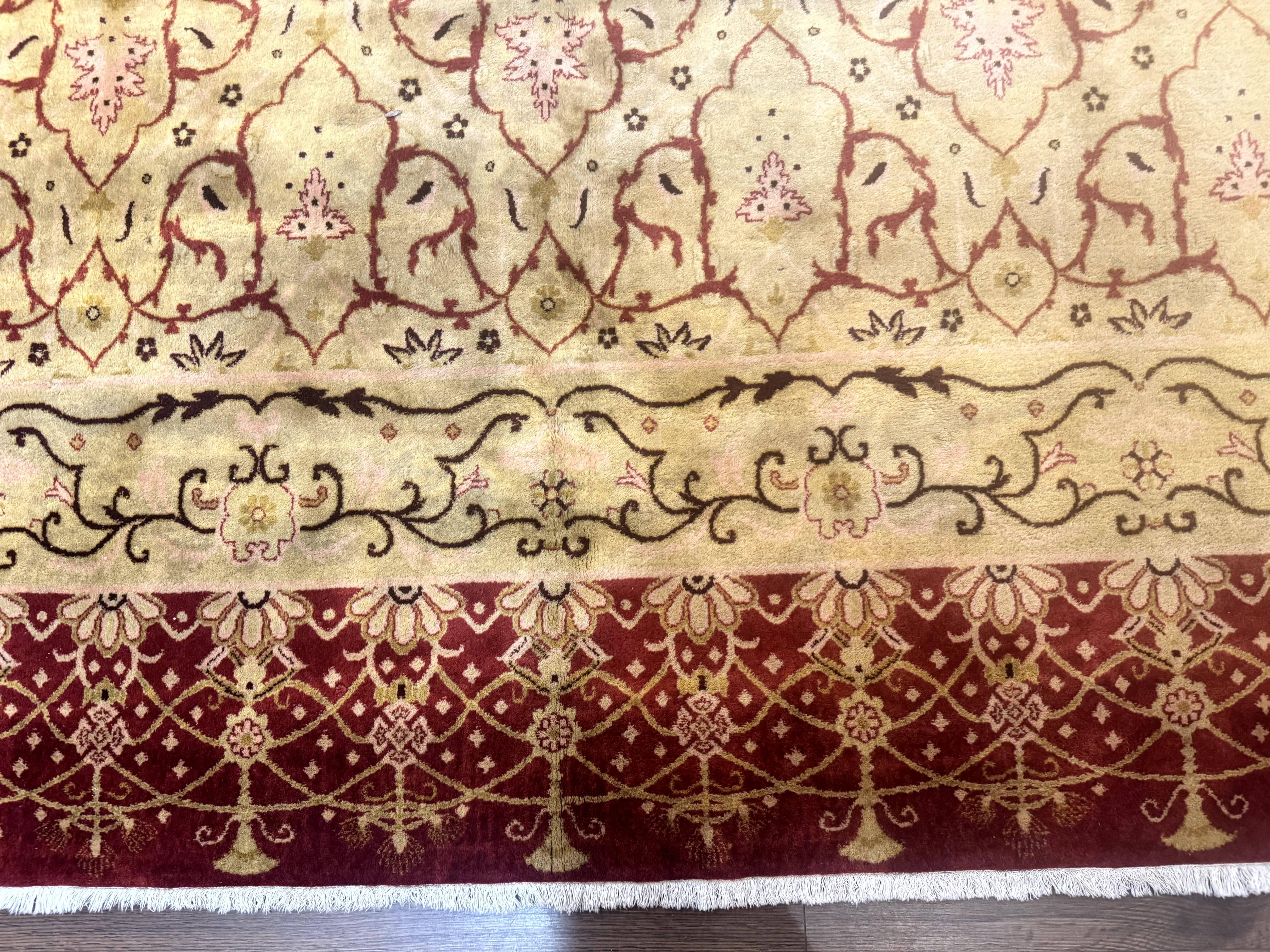 Pak Persian Rug 8x10, Allover Pattern, Gold-Tan, Fine 200 KPSI - Jewel Rugs