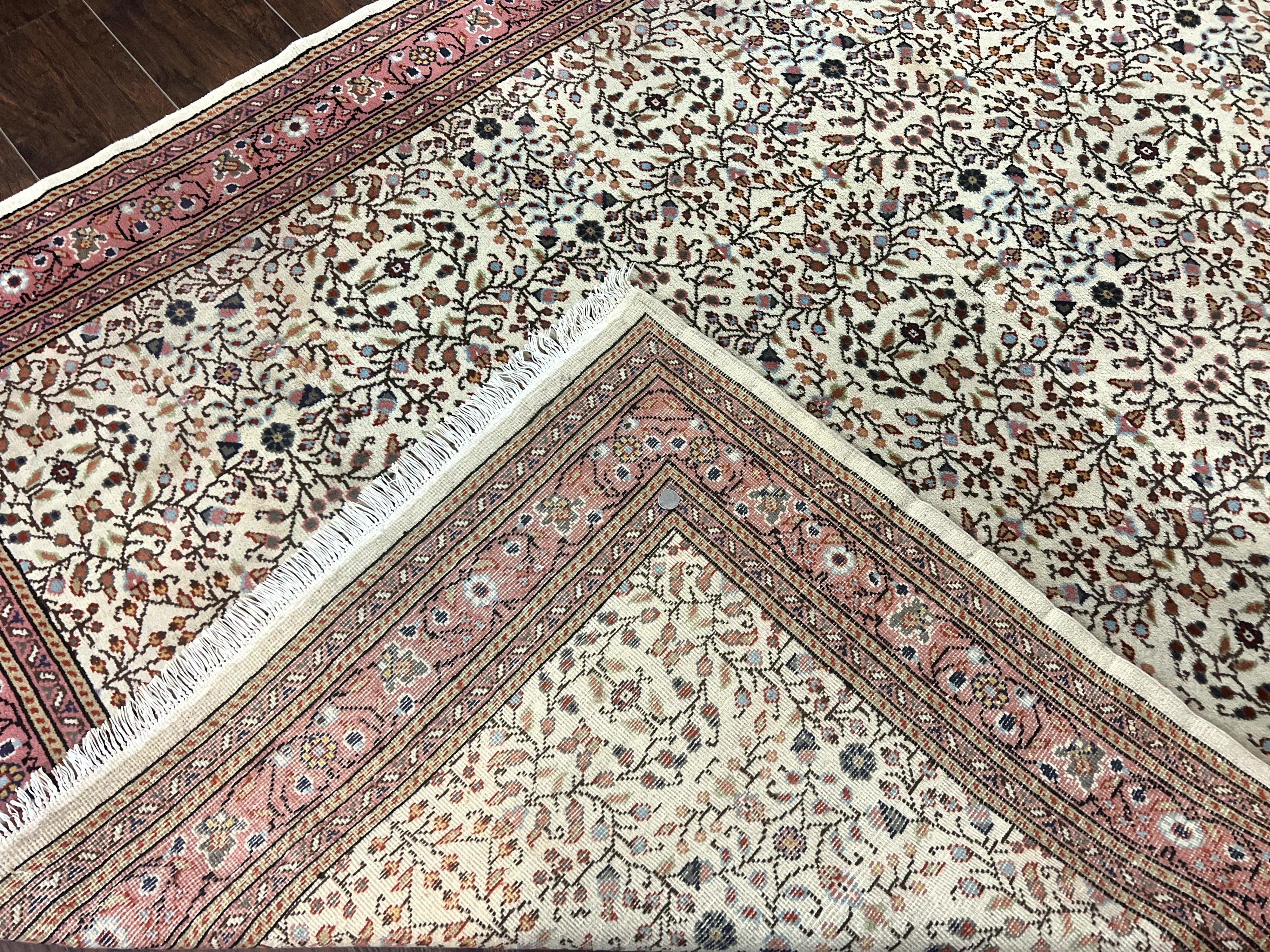 Turkish Rug 6x8, Kayseri Carpet, Handmade Vintage Wool Rug, Cream Multicolor, Allover Pattern - Jewel Rugs