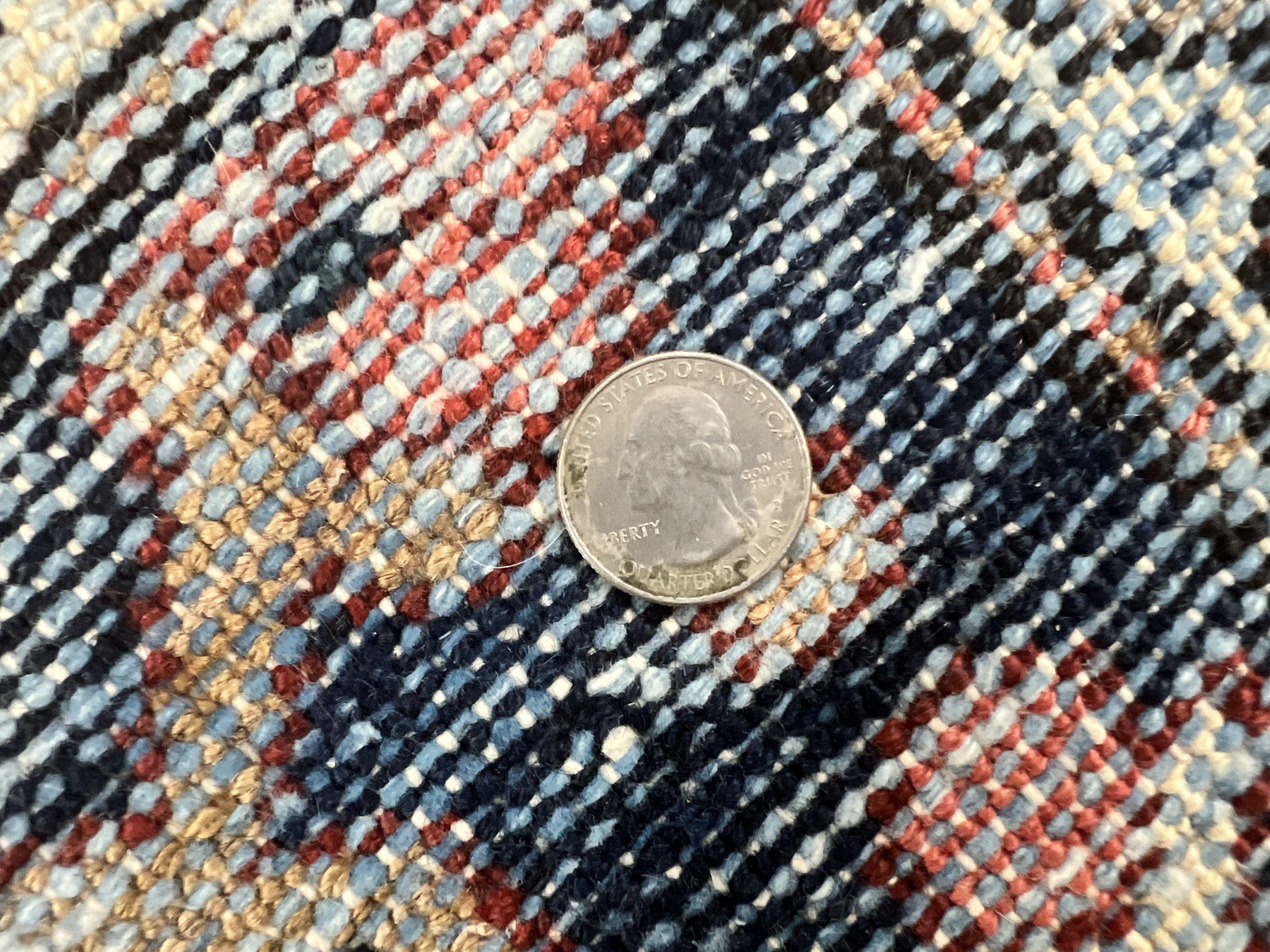 Persian Bakhtiari Rug 5 x 6.6, Tribal Geometric Carpet, Red Ivory, Handmade Wool Medium Sized Oriental Rug, Semi Antique Vintage - Jewel Rugs