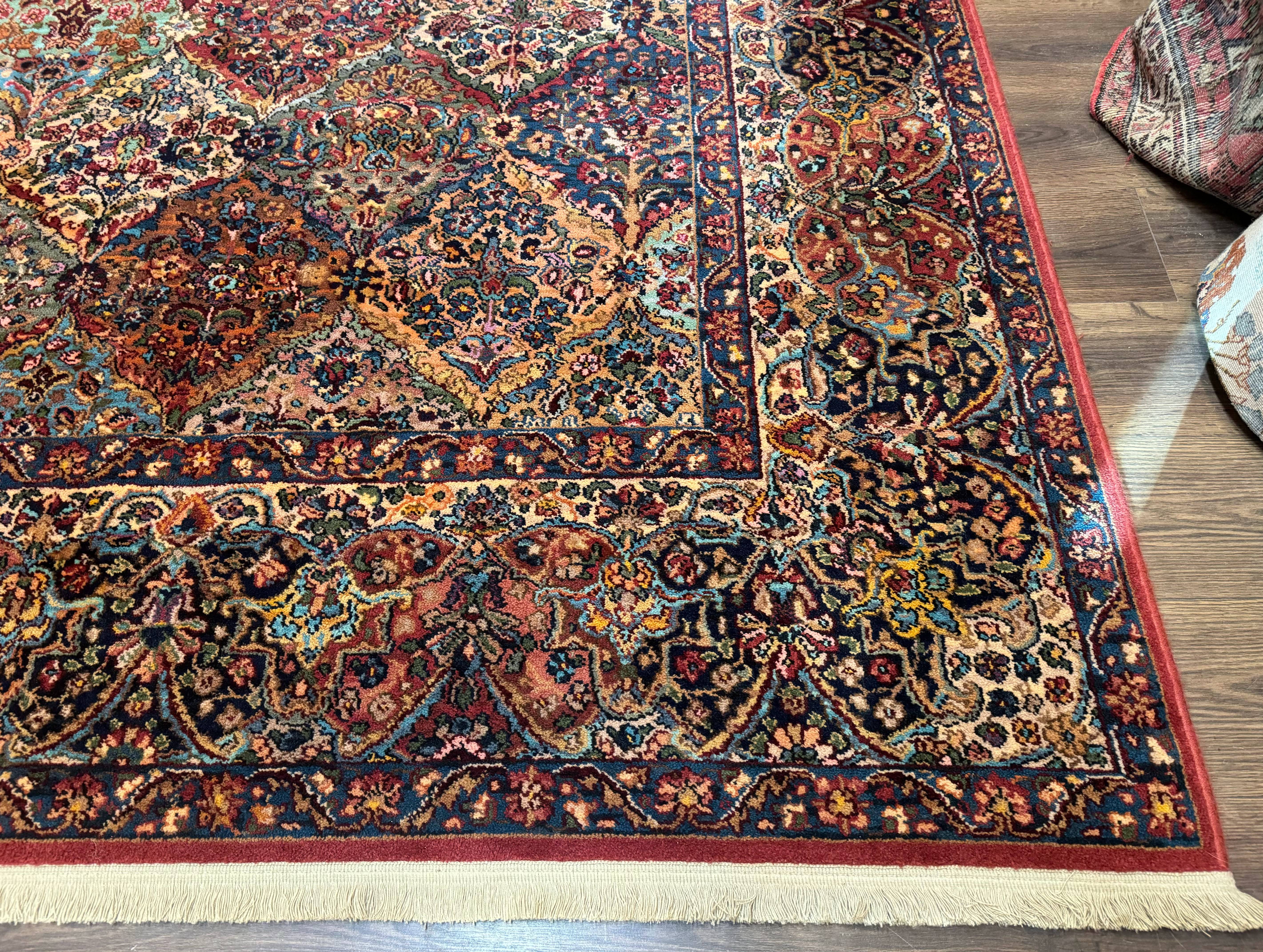 11x16 Karastan Rug Multicolor Panel Kirman #717, Wool Vintage Original Collection 700 Series - Jewel Rugs