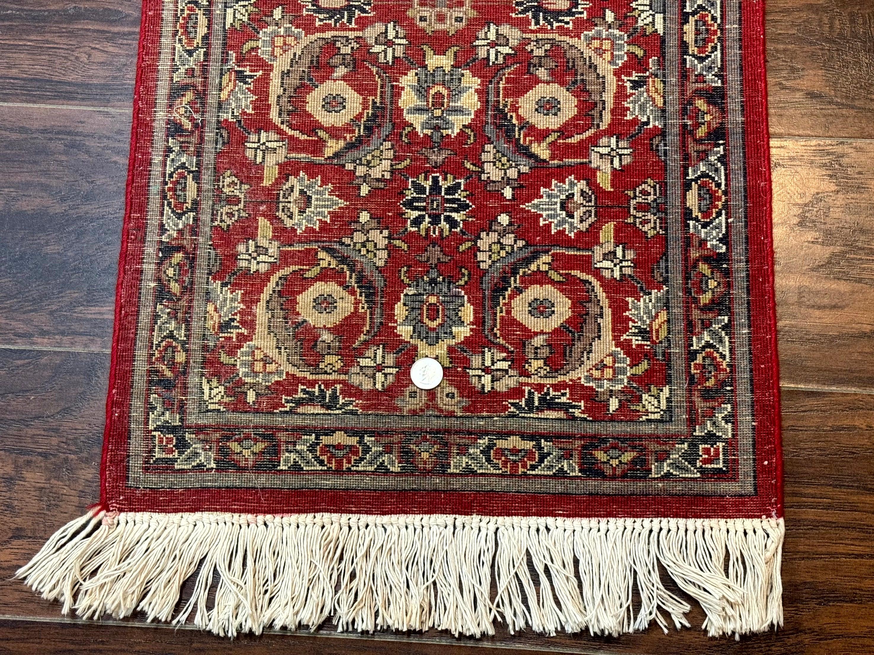 Small Pak Persian Handmade Wool Rug 1.7 x 2, Red - Jewel Rugs