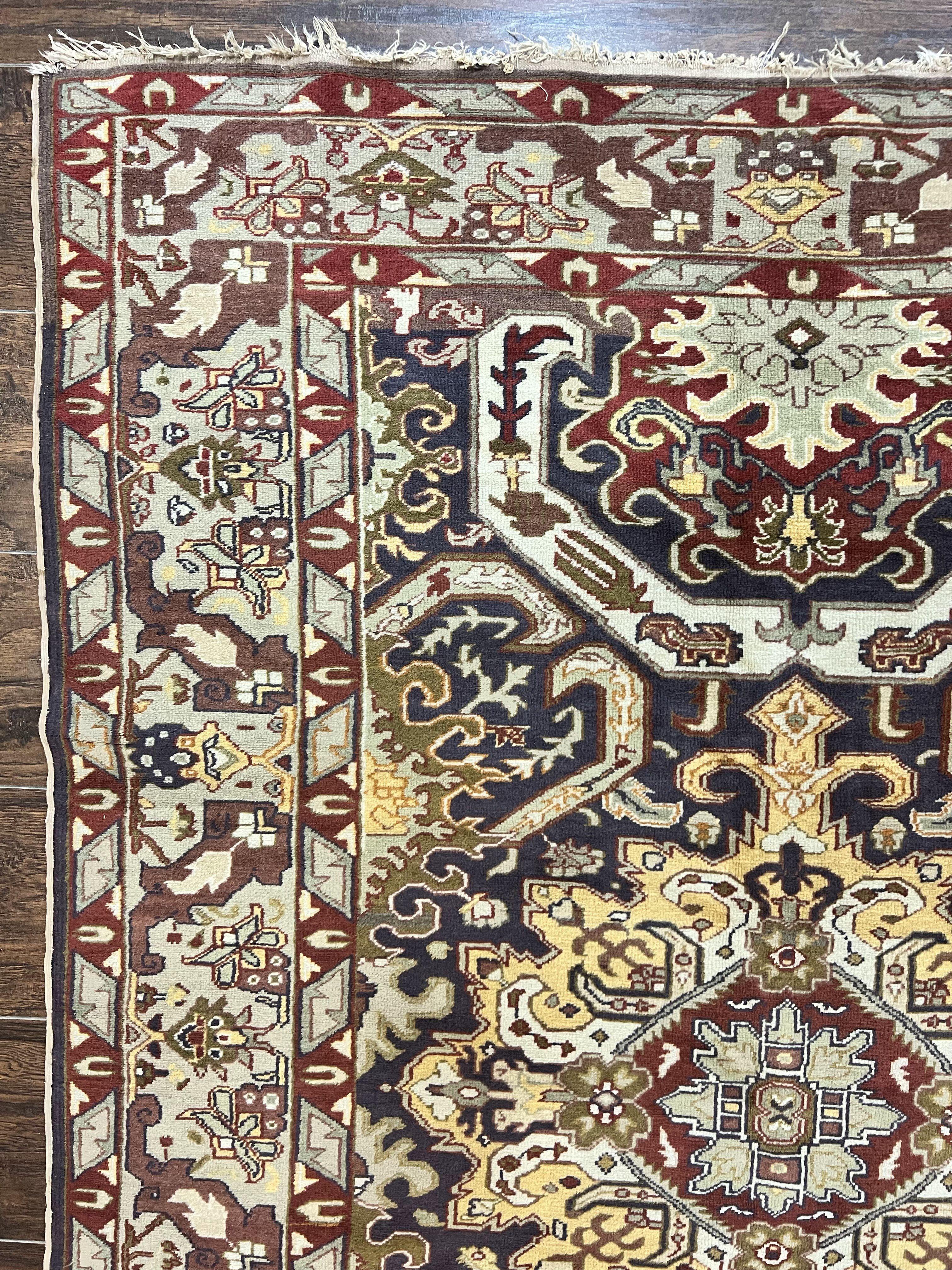 Antique Caucasian Rug, Kuba Seychour Rug, Handmade Wool Oriental Carpet, Azerbaijan Rug - Jewel Rugs