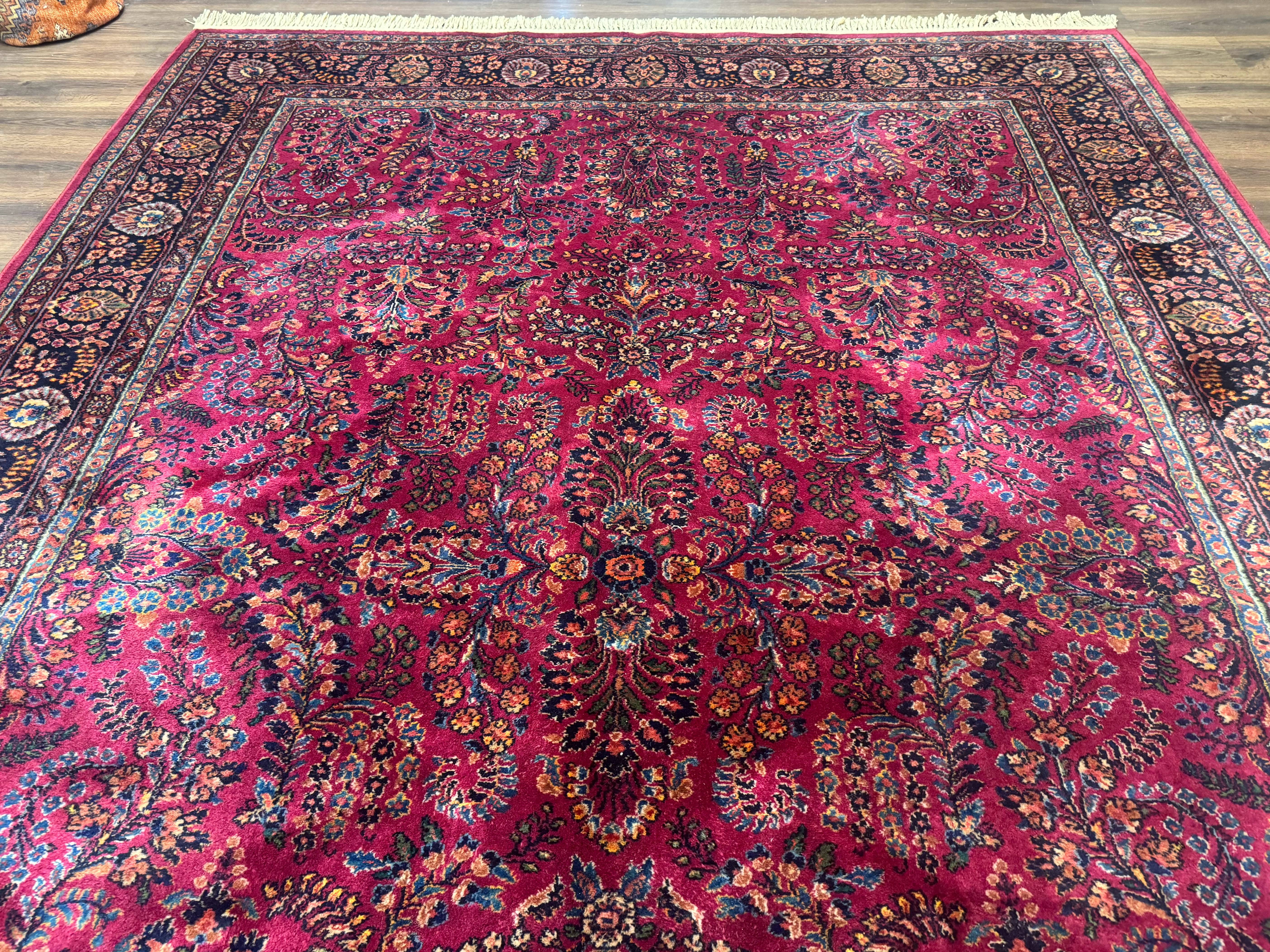 9x12 Karastan Sarouk Rug #724, Antique Karastan Wool Carpet, Discontinued Vintage Original 700 Series, Rare Hard to Find - Jewel Rugs