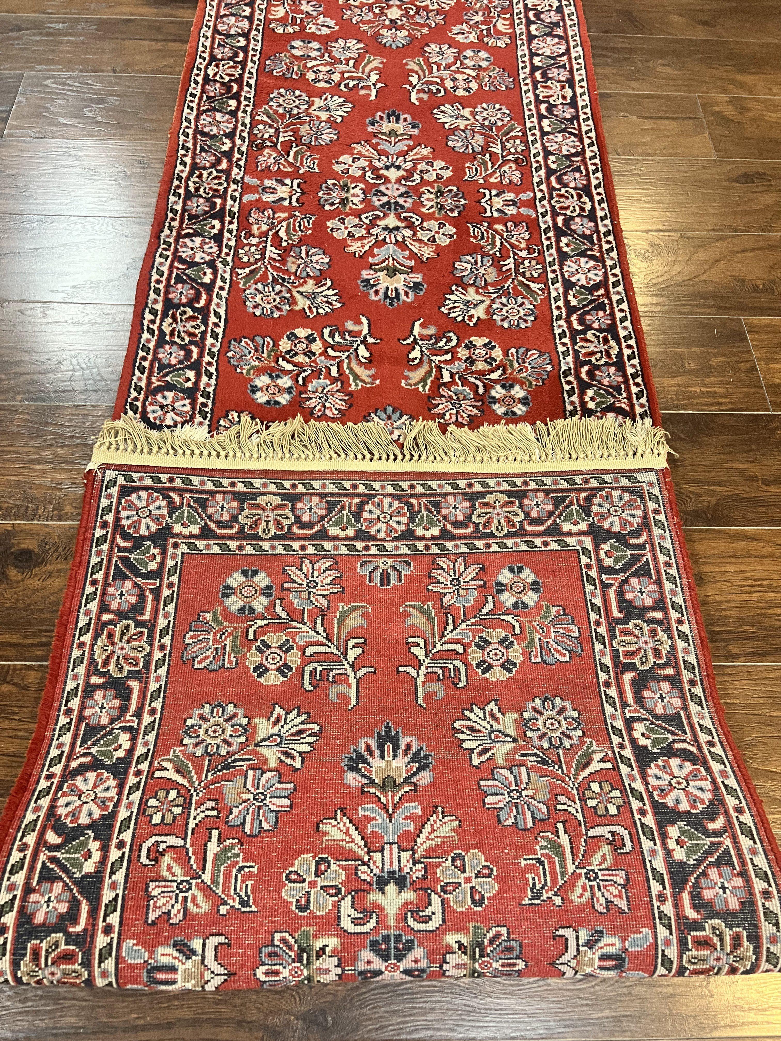 Persian Runner Rug 2.7 x 16, Sarouk Runner, Red - Jewel Rugs