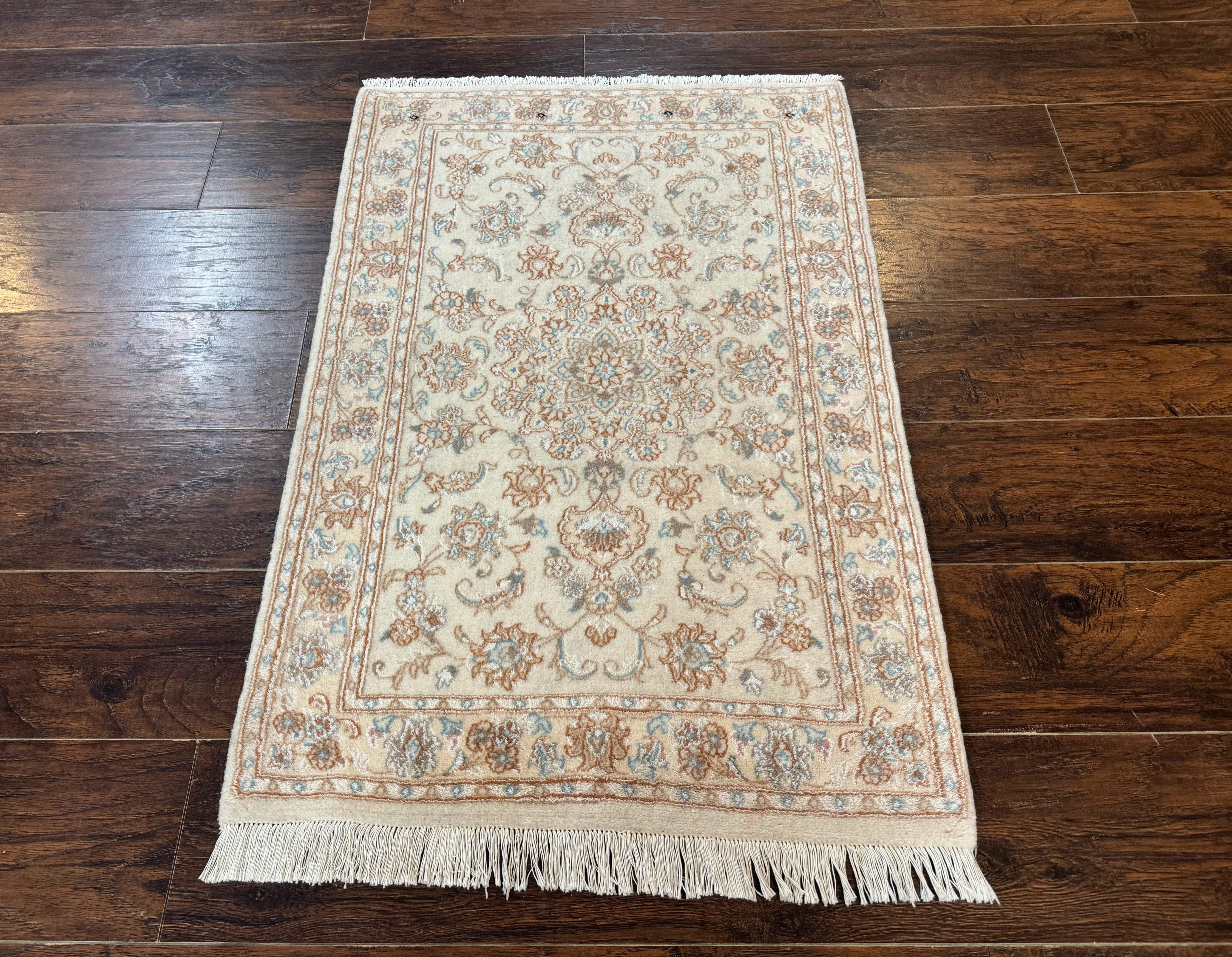 Small Persian Tabriz Rug 2.6 x 3.8, Vintage, Wool and Silk Highlights, Fine 225 KPSI - Jewel Rugs
