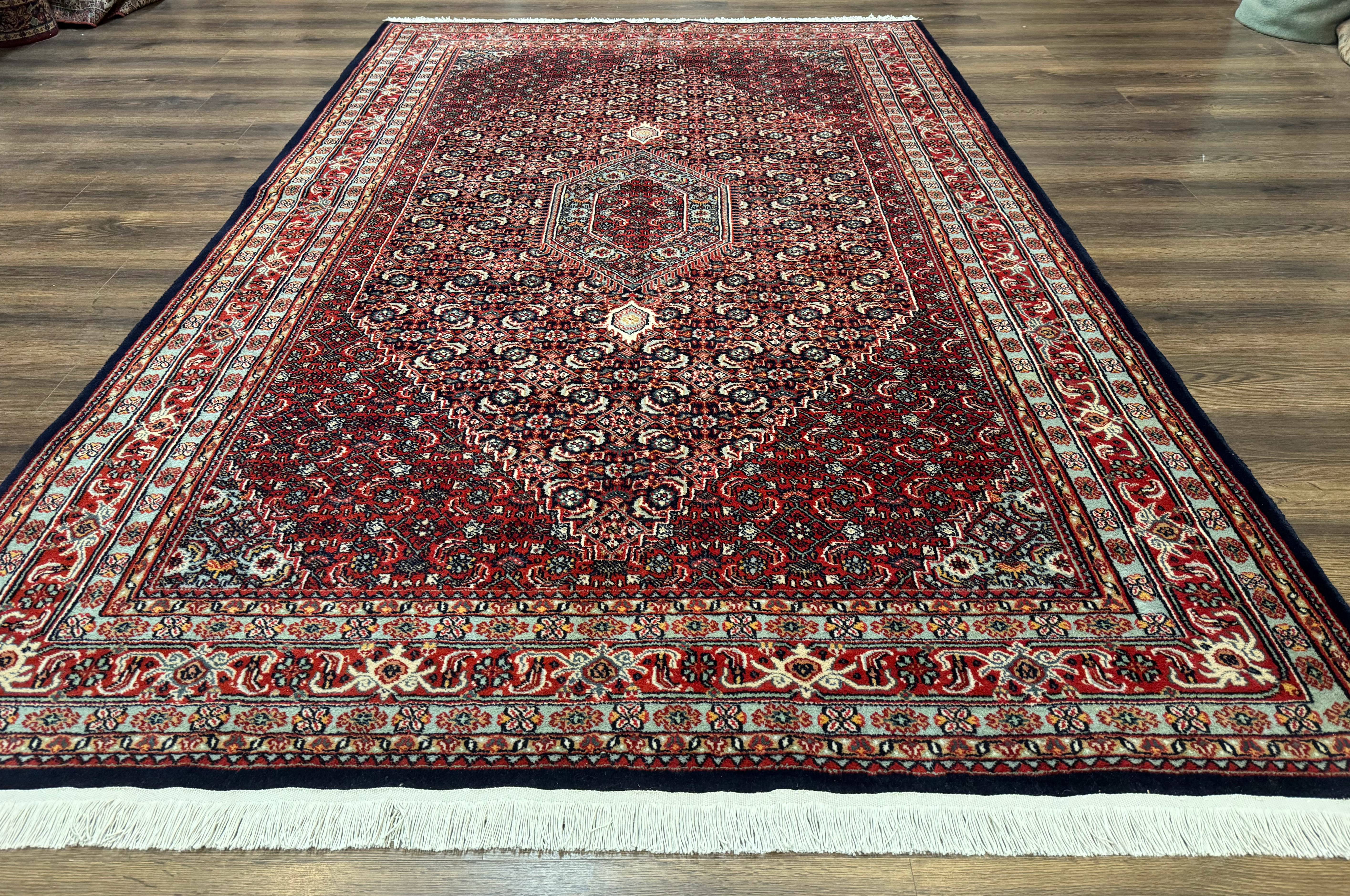 Indo Persian Bijar Rug 6x9, Hand Knotted Wool Carpet - Jewel Rugs