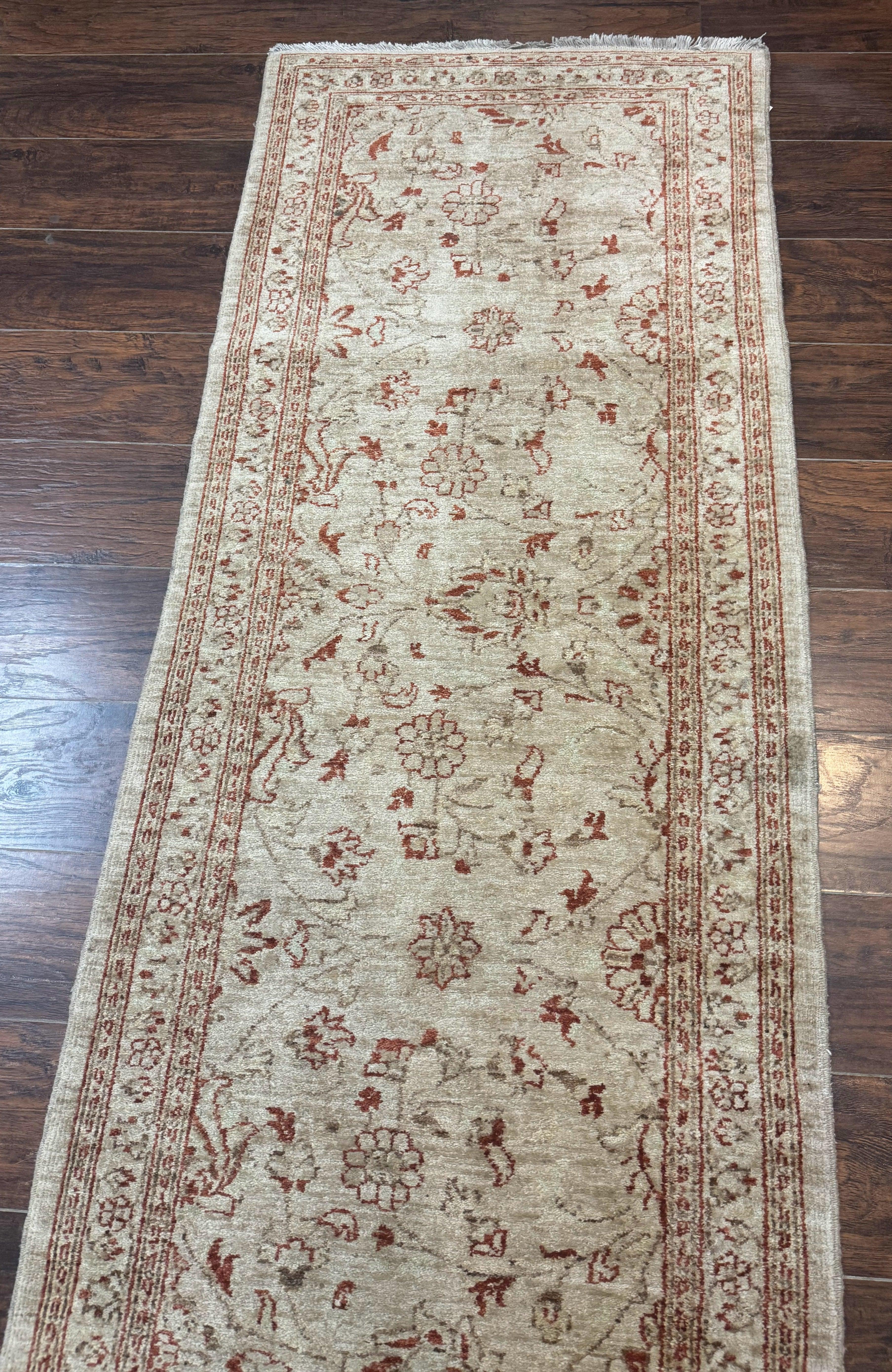 Peshawar Runner Rug 3 x 9.7, Pakistani Oriental Runner Rug, Vintage Rug for Modern Home, Runner for Hallway or Kitchen, Oushak Runner - Jewel Rugs