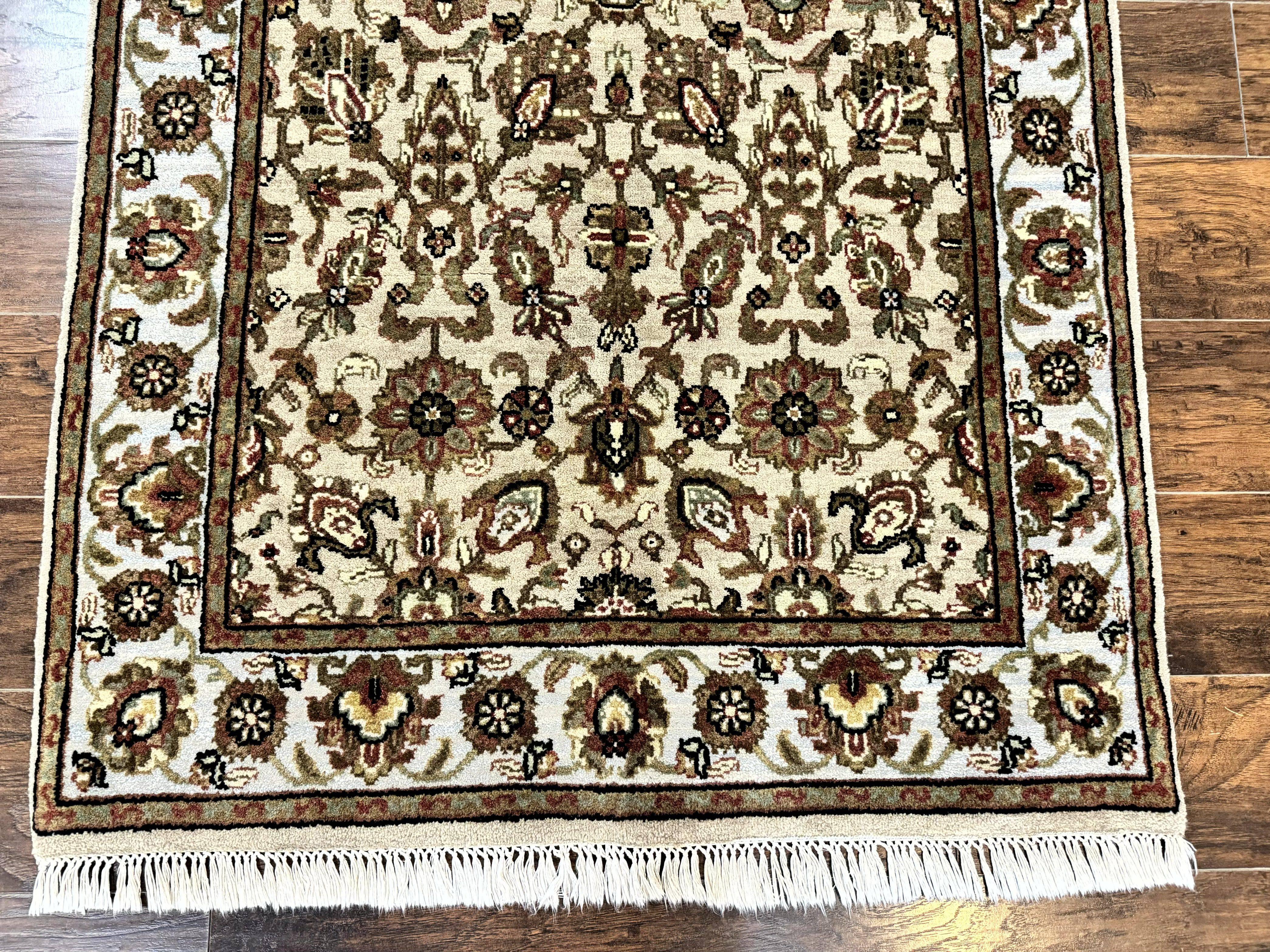 Pak Persian Rug 4x6, Floral Allover Vintage Oriental Carpet, Handmade Wool Rug - Jewel Rugs