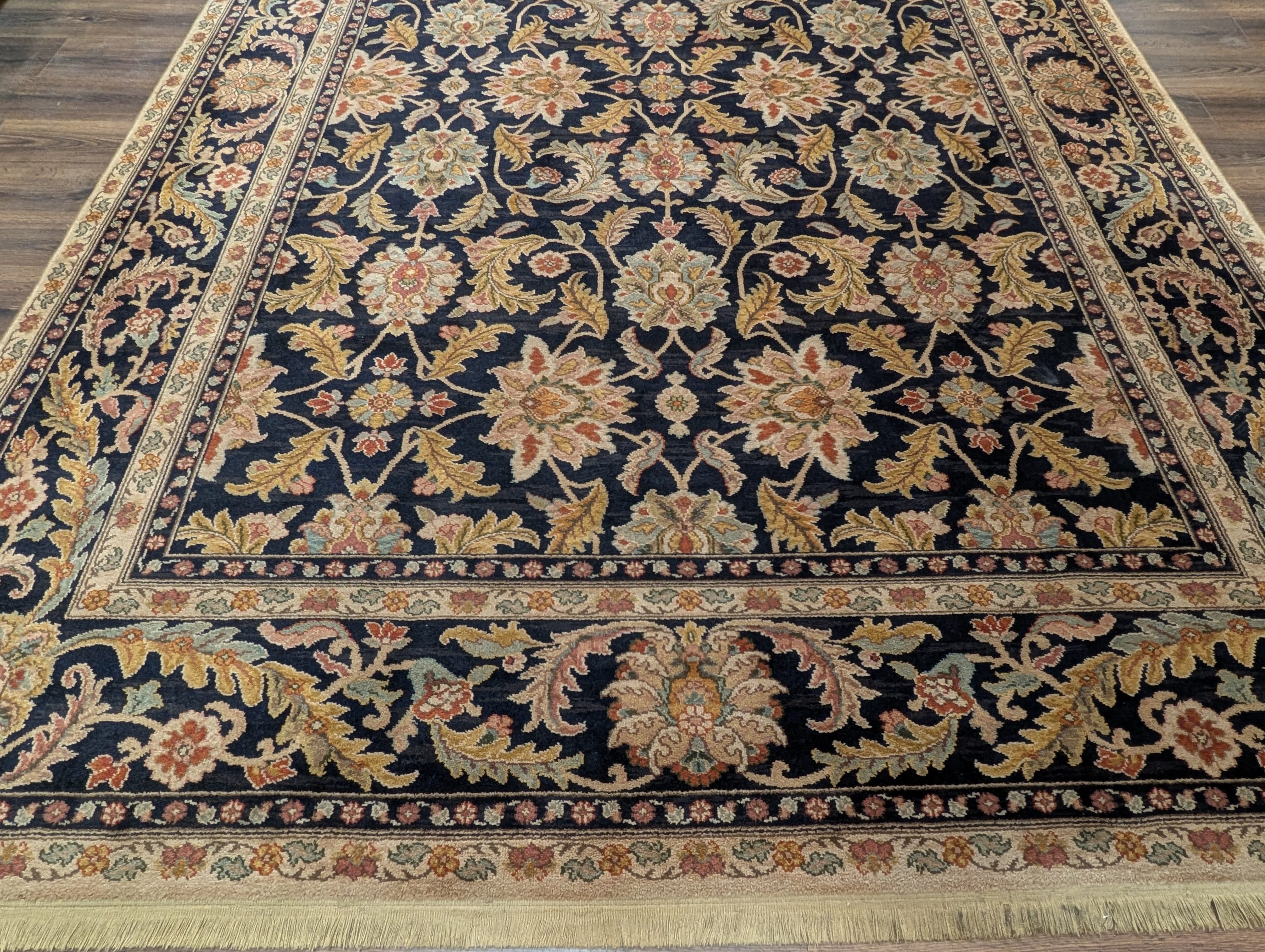 Karastan Rug 8.8 x 12 Antique Legends Agra Black Wool Carpet - Jewel Rugs