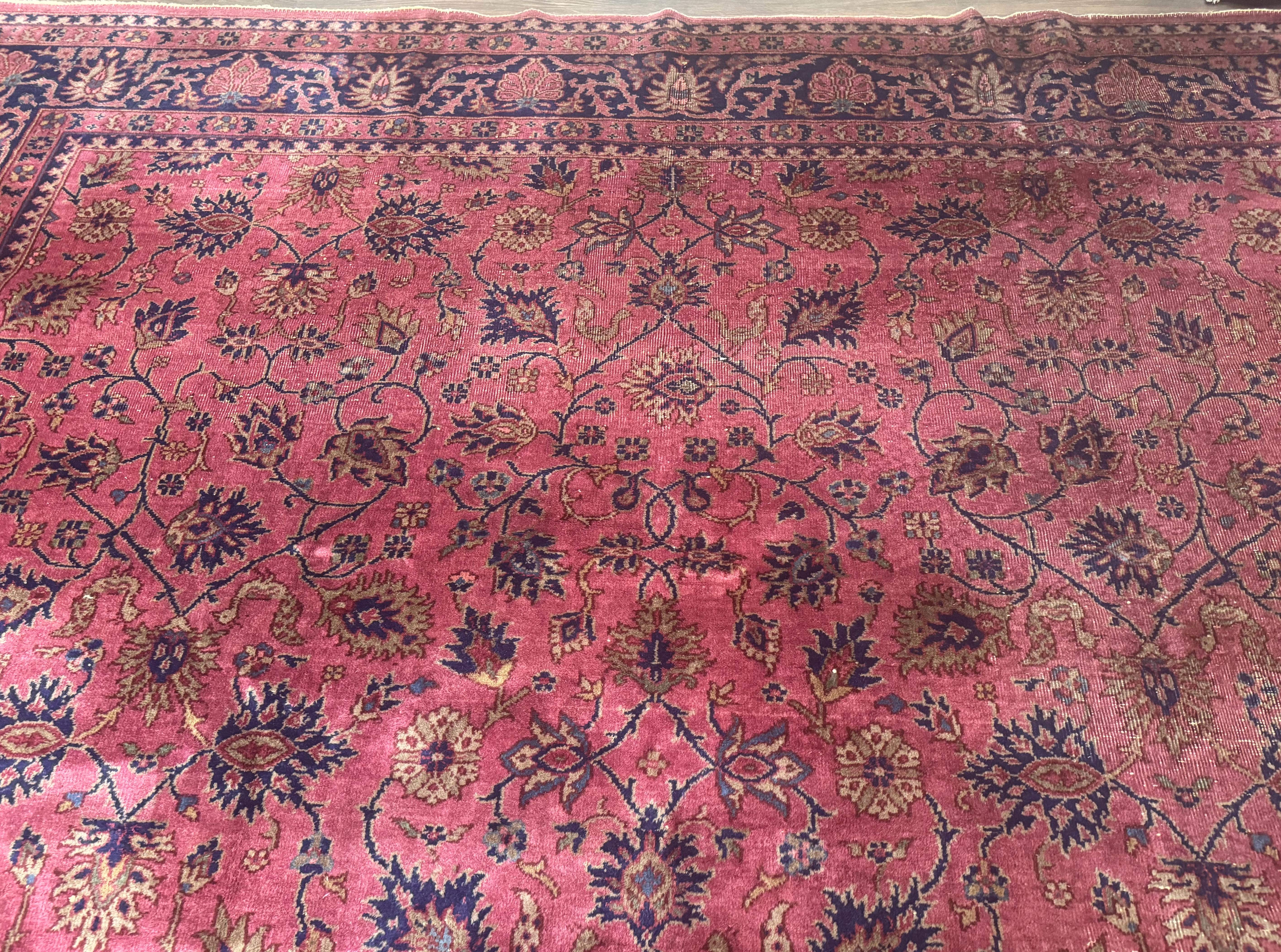 Turkish Sparta Rug 10x16 – Red Hand-Knotted Wool Antique Carpet - Jewel Rugs