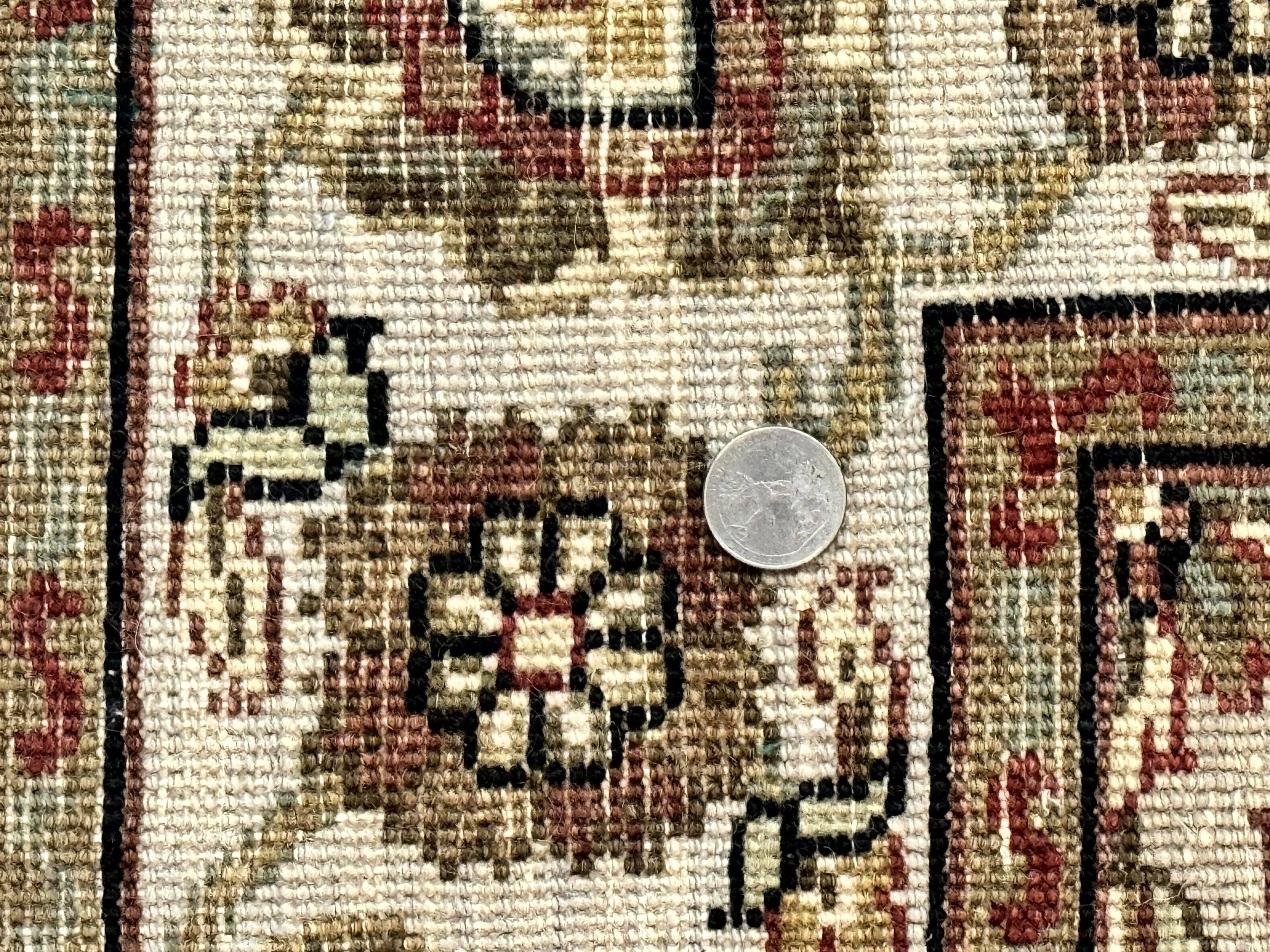 Pak Persian Rug 4x6, Floral Allover Vintage Oriental Carpet, Handmade Wool Rug - Jewel Rugs