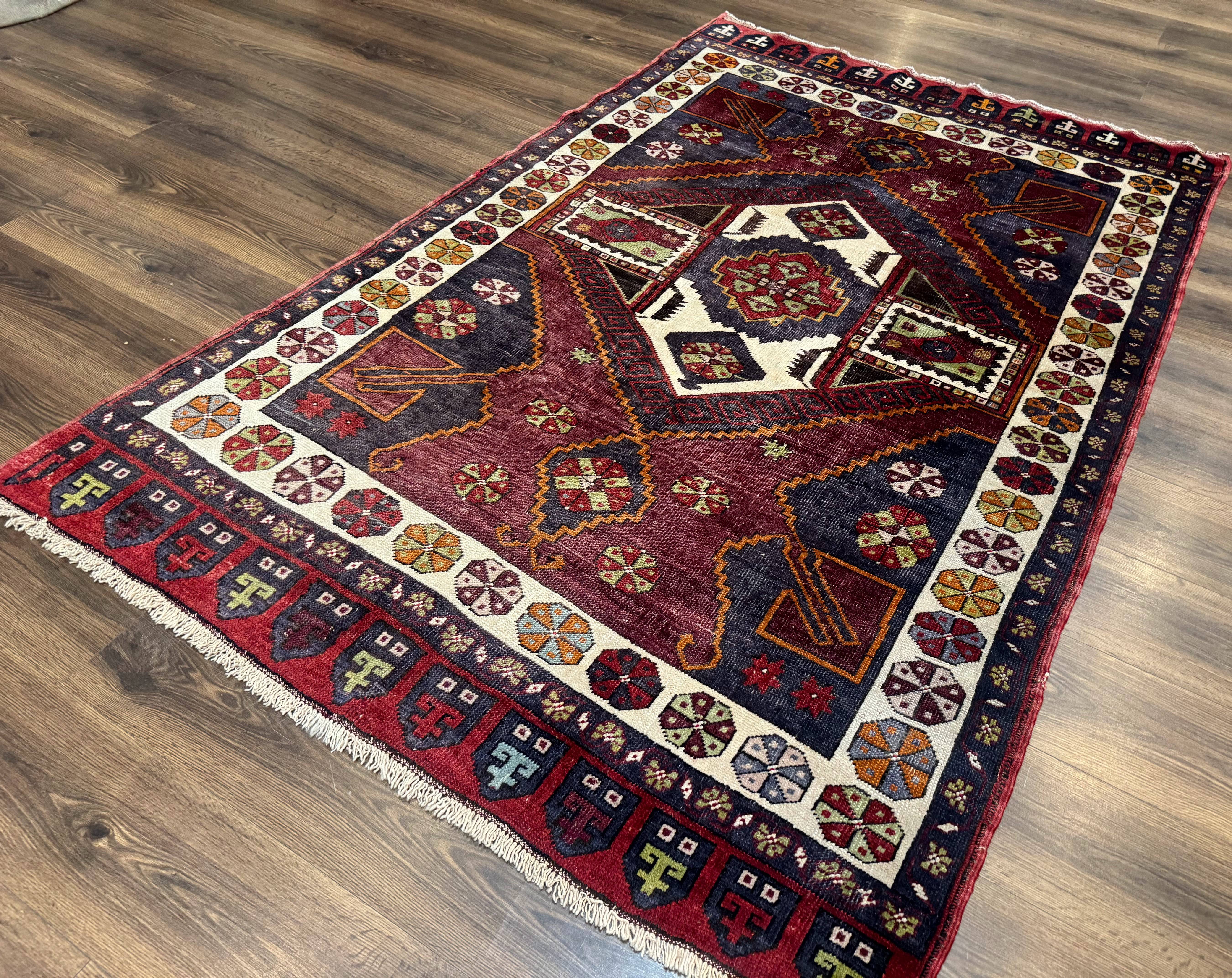 Turkish Kazak Rug 5x7, Geometric - Jewel Rugs