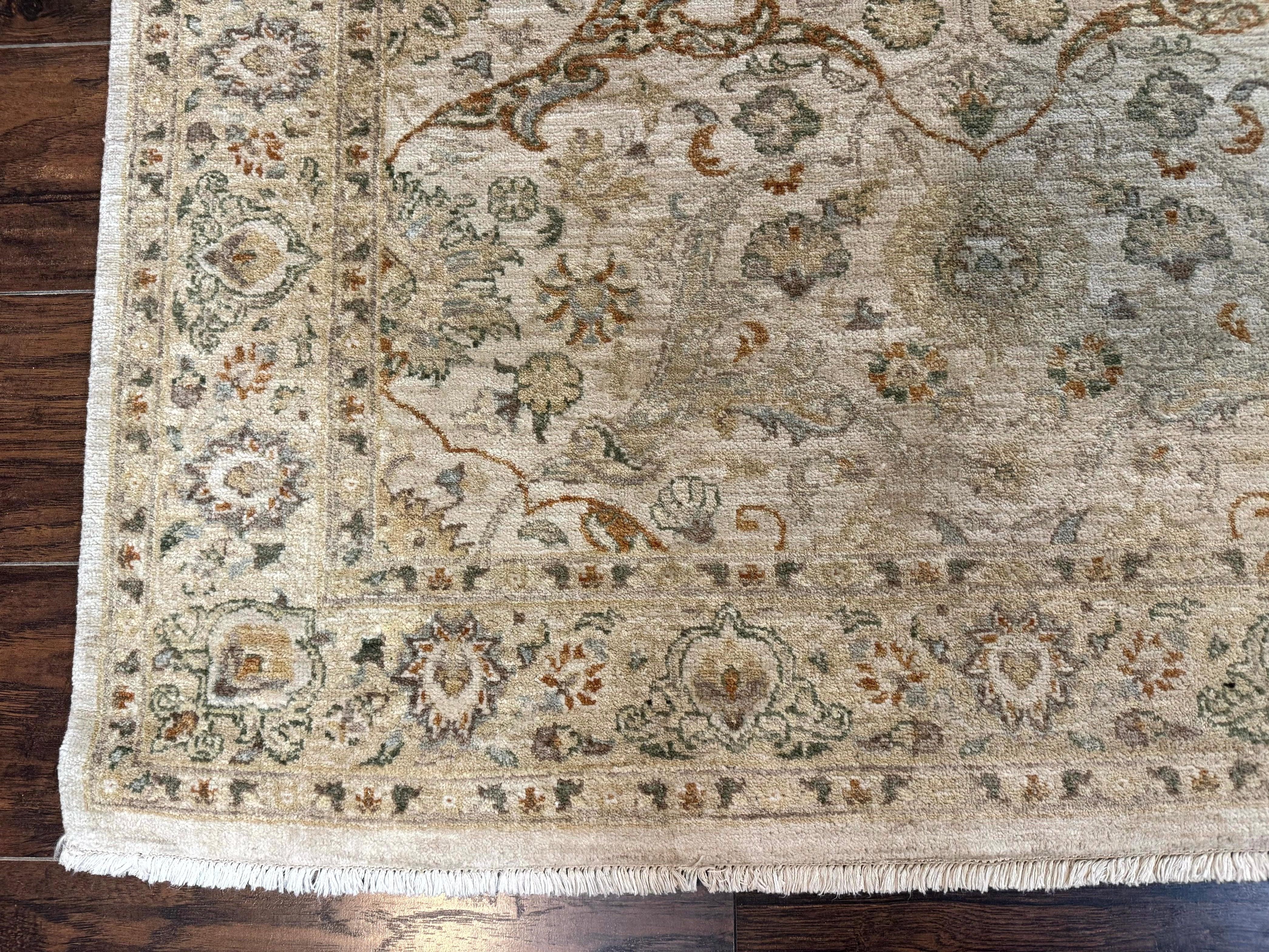 Pak Persian Rug 4x6, Beige, Pakistani Peshawar Rug, Handmade, Neutral Colors, Vintage Rug for Modern Home - Jewel Rugs