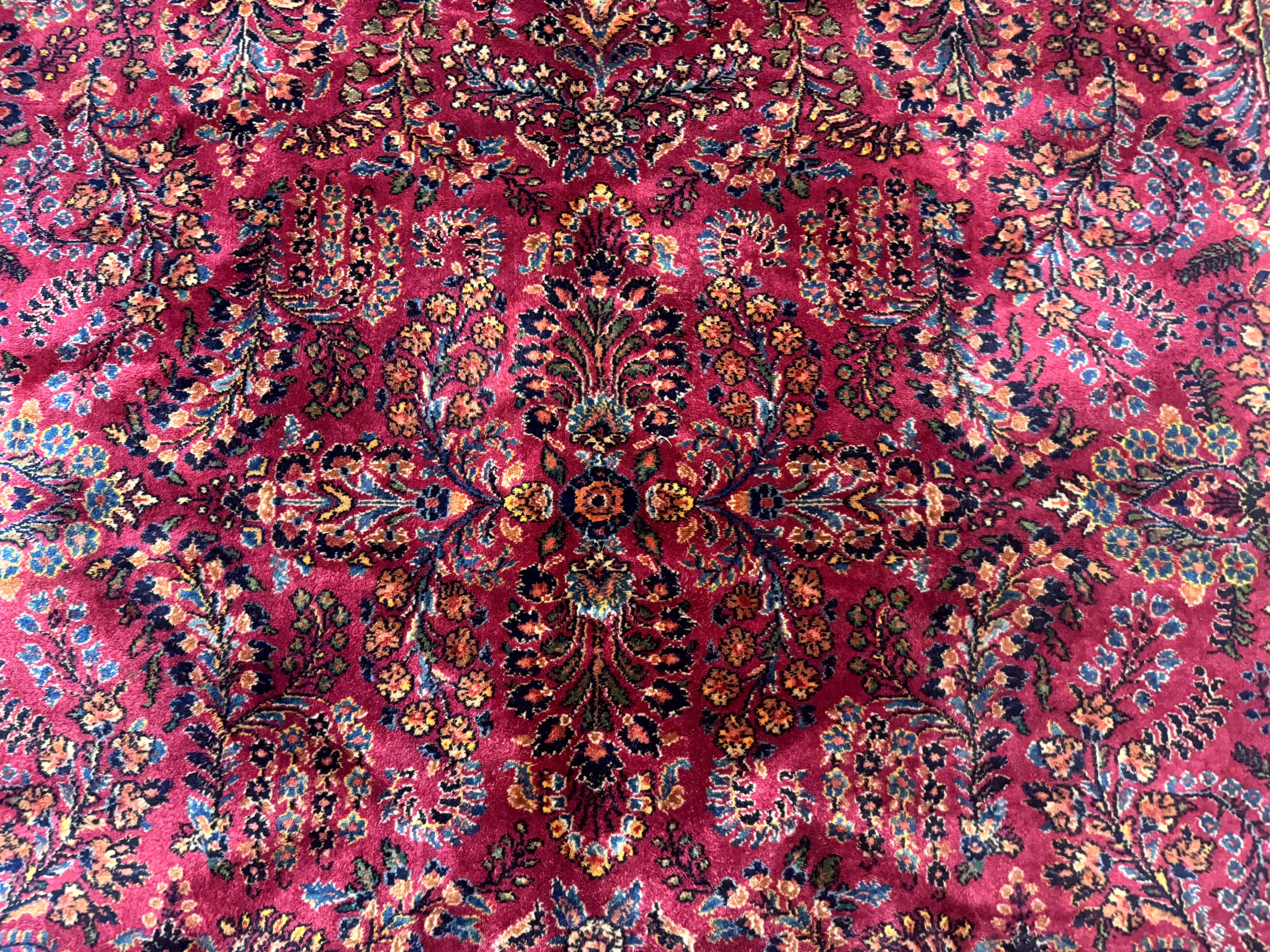9x12 Karastan Sarouk Rug #724, Antique Karastan Wool Carpet, Discontinued Vintage Original 700 Series, Rare Hard to Find - Jewel Rugs