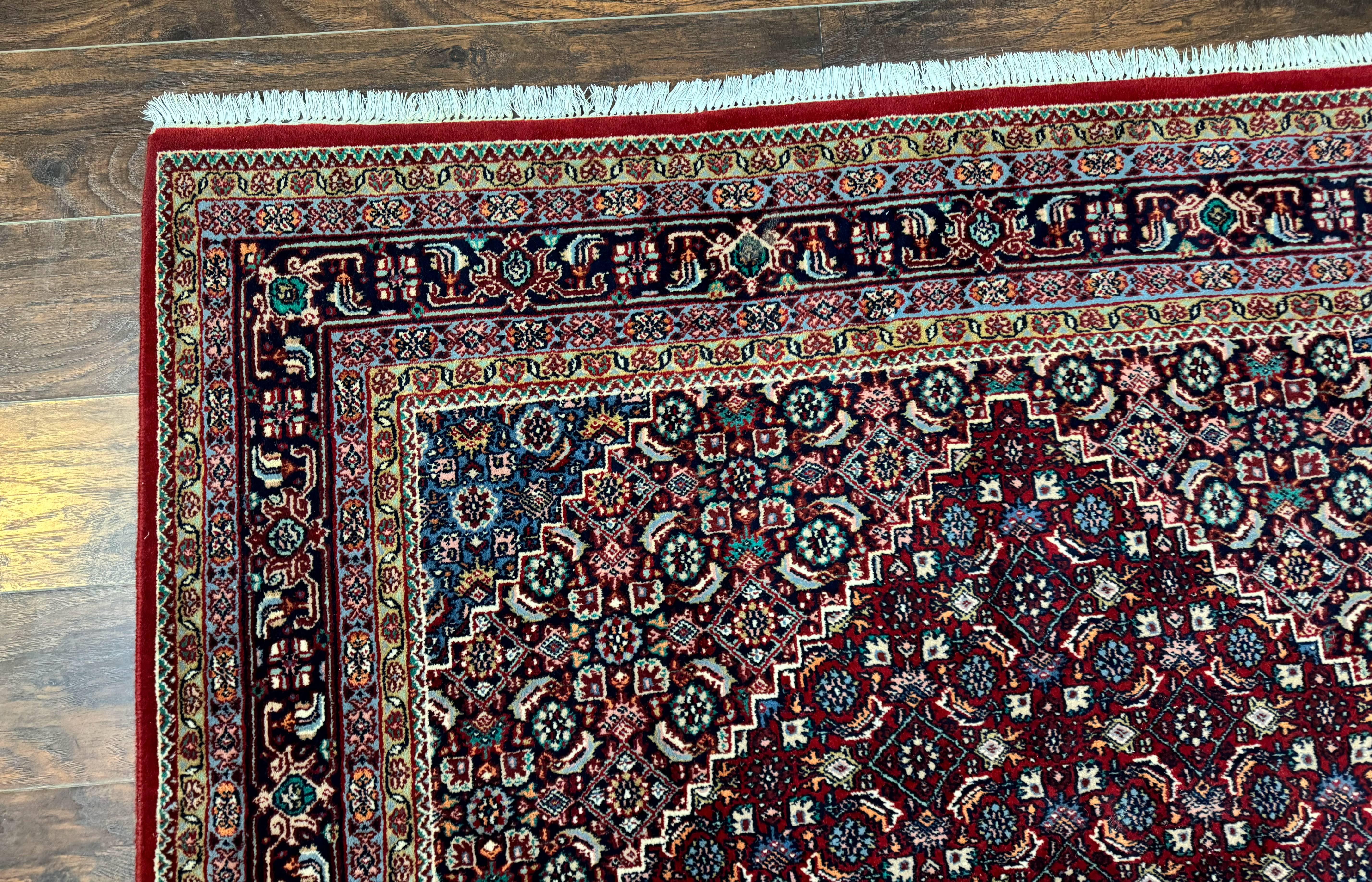 Indo Persian Bidjar Rug 6x9, Vintage Wool Handmade Carpet - Jewel Rugs