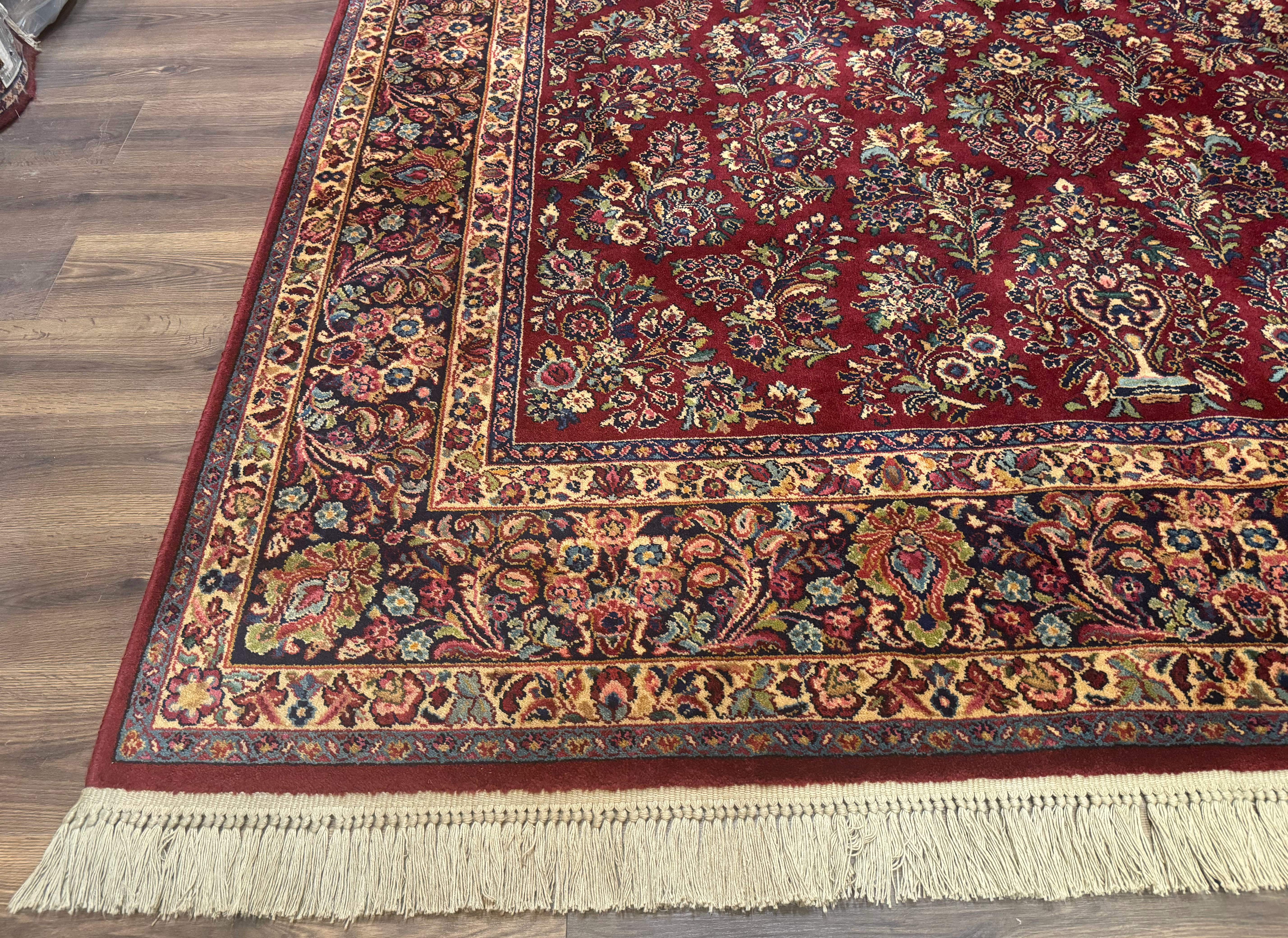 Karastan Rug 8.8 x 12 Red Sarouk #785 - Jewel Rugs