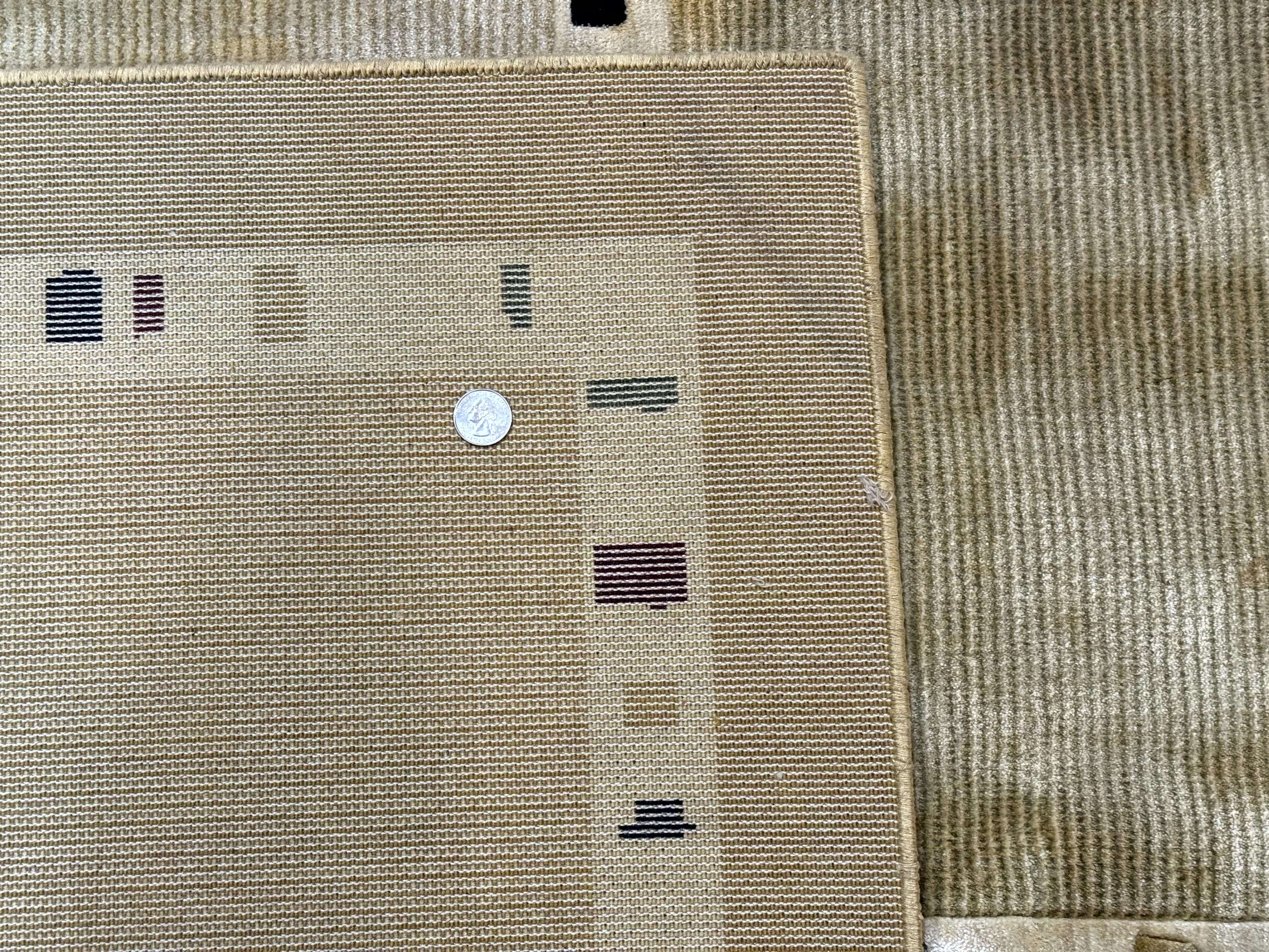 Large Wool Rug 10x13, Panel Design, Modern Contemporary Carpet - Jewel Rugs