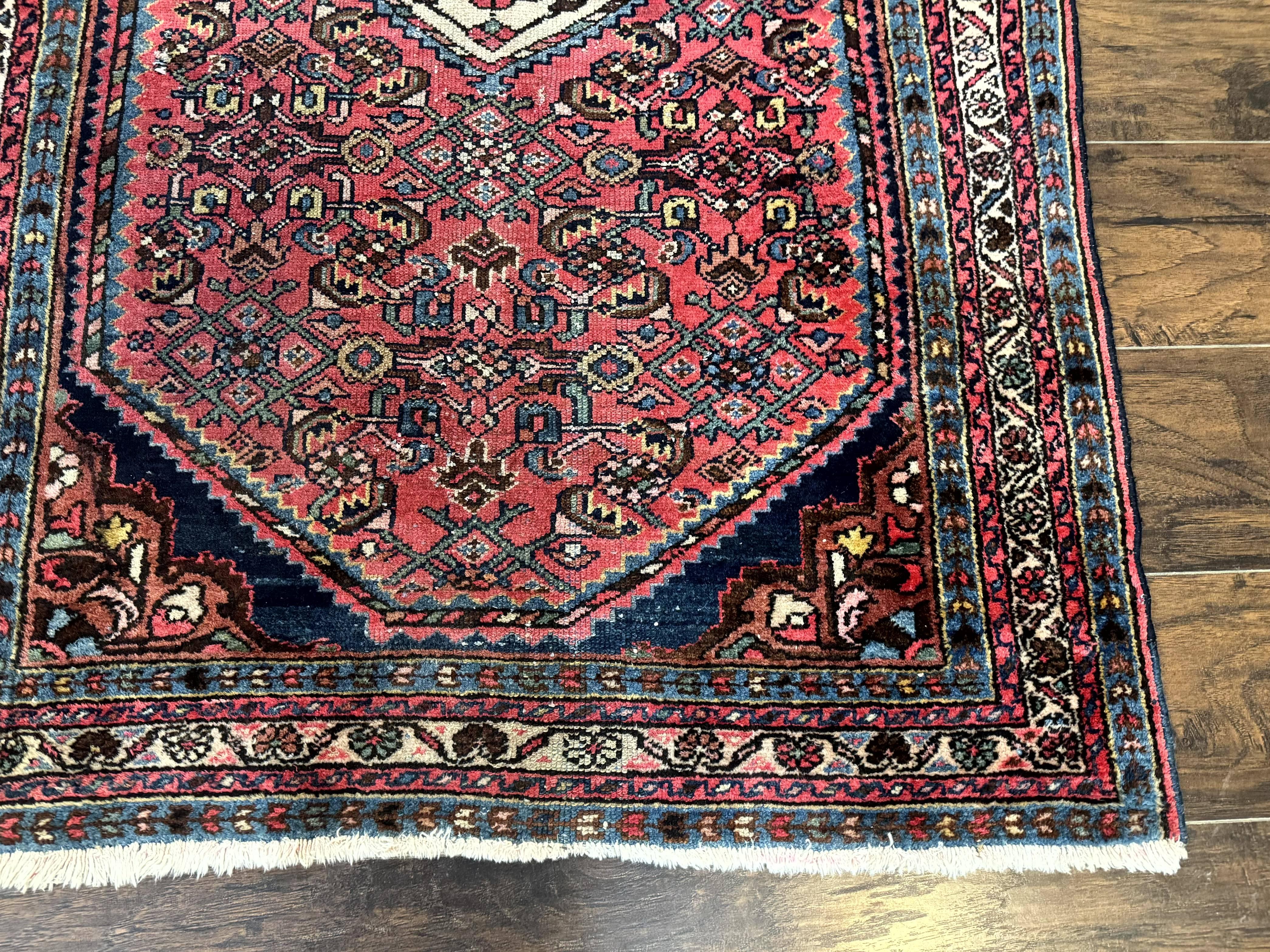 Antique Persian Tribal Rug 3.6 x 5, Hamadan Angelas Rug - Jewel Rugs