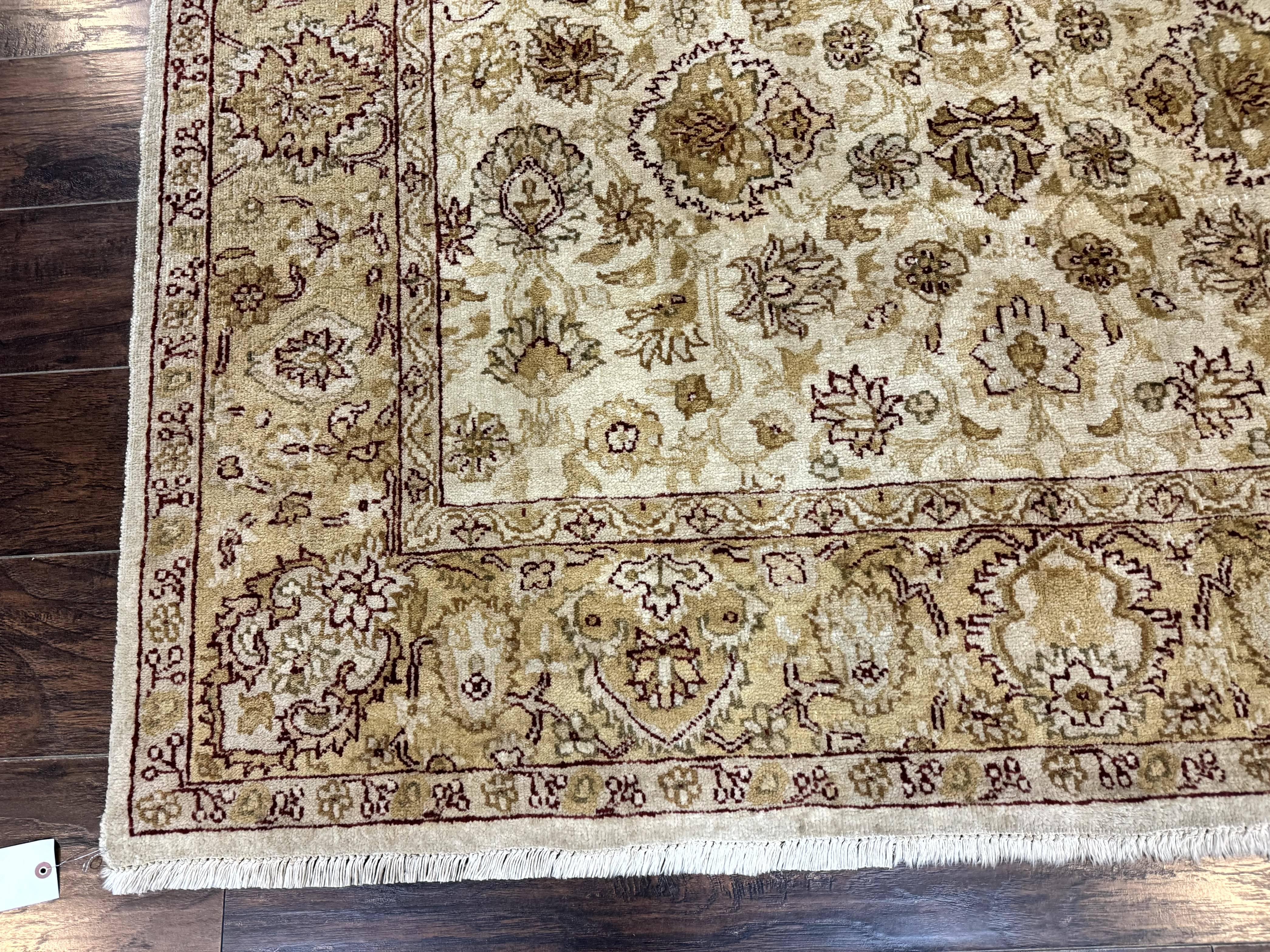Turkish Oushak Rug 6x9, Vintage, Beige - Jewel Rugs