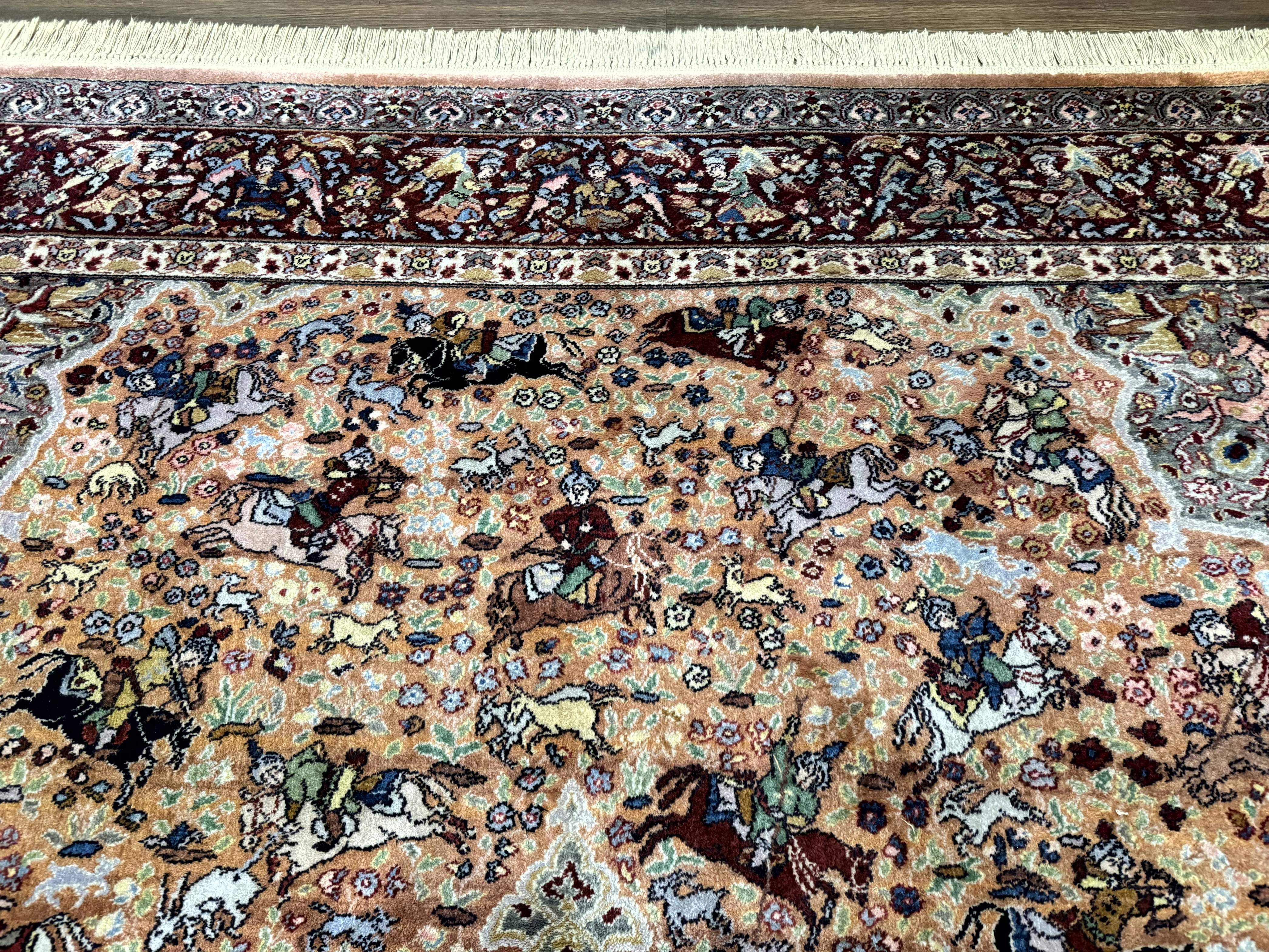 Karastan Rug 10x14 - Persian Hunting Rug #723 - Wool Pile, Vintage - Jewel Rugs