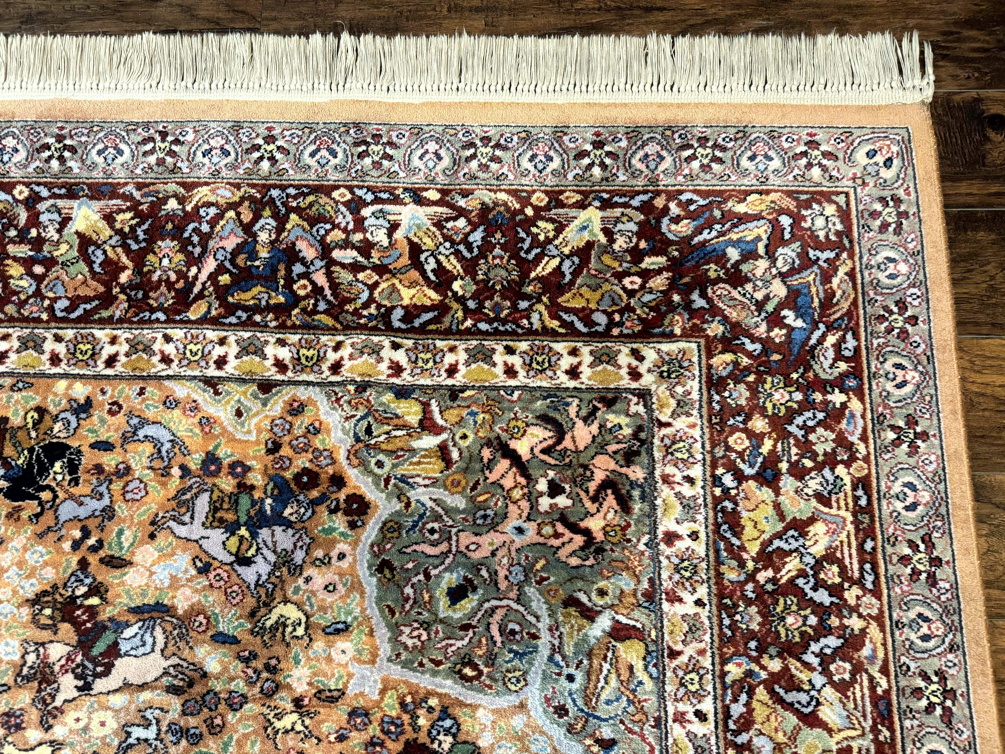 Karastan Rug 10x14 - Persian Hunting #723 - Wool Pile, Vintage - Jewel Rugs