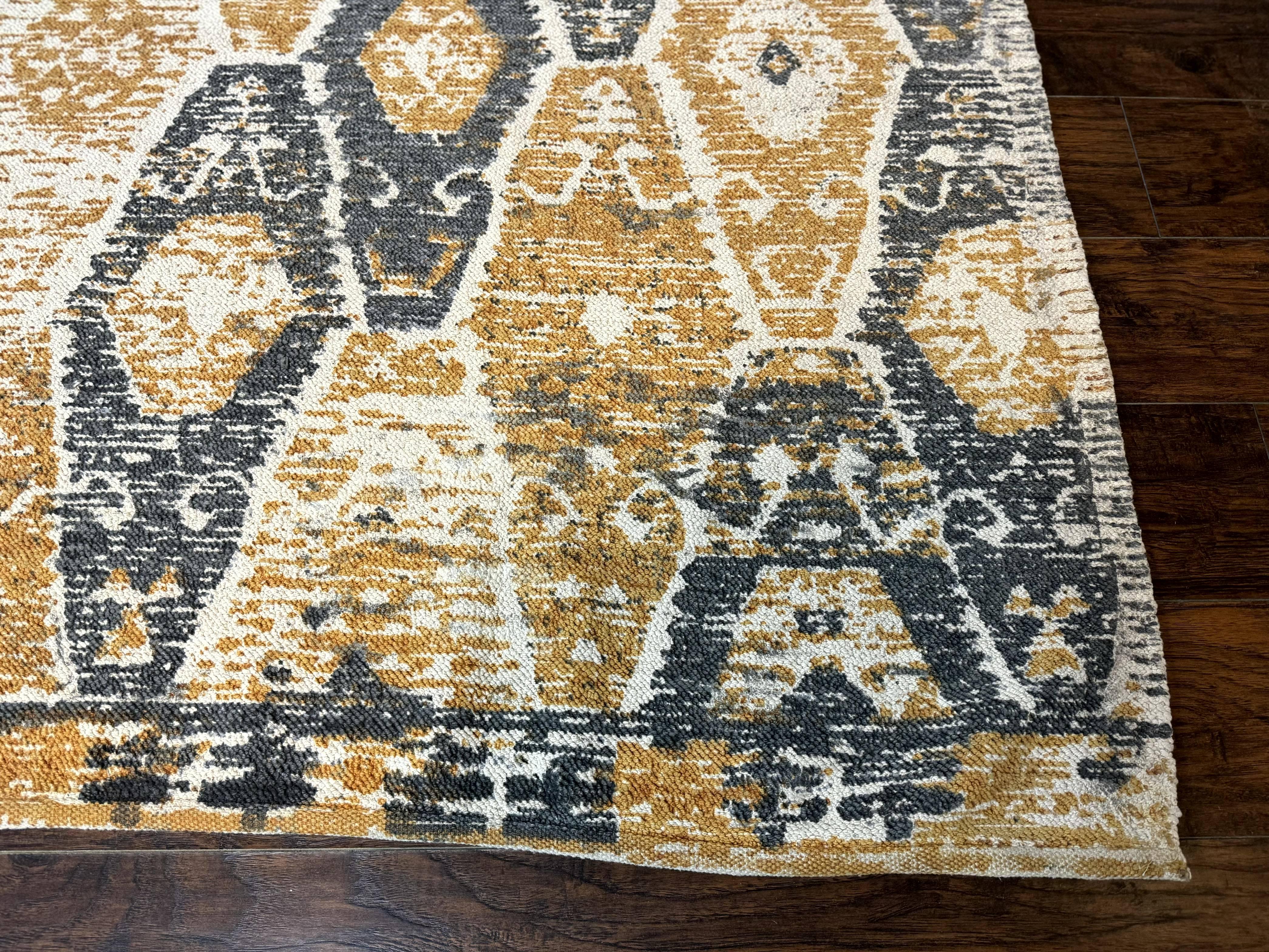 Handmade Contemporary Modern Indian Rug 8x10, Colorful - Jewel Rugs